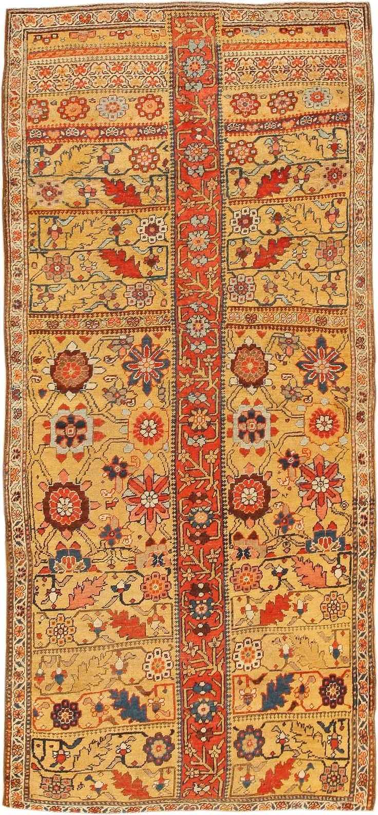 antique kurdish bidjar persian rug