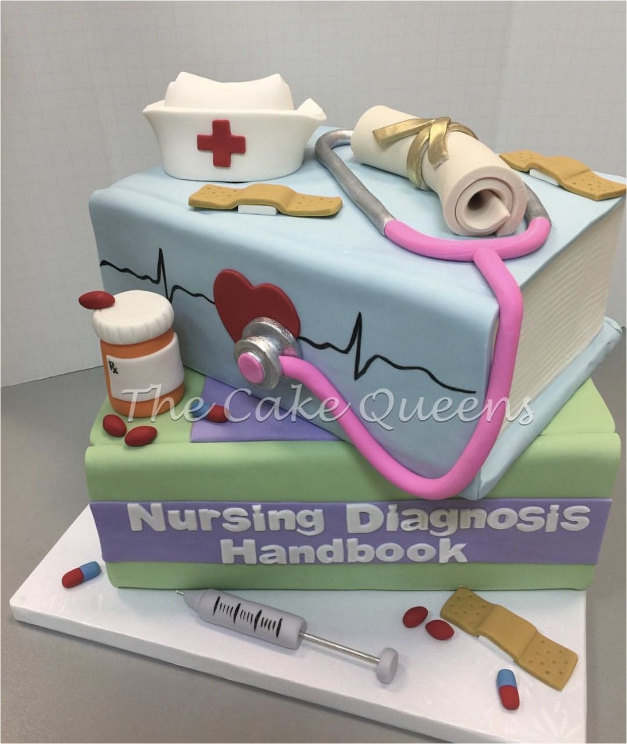 Nurse Party Decorations Nursing Grad Cake Idea Nursing Pinterest Cake Nursing