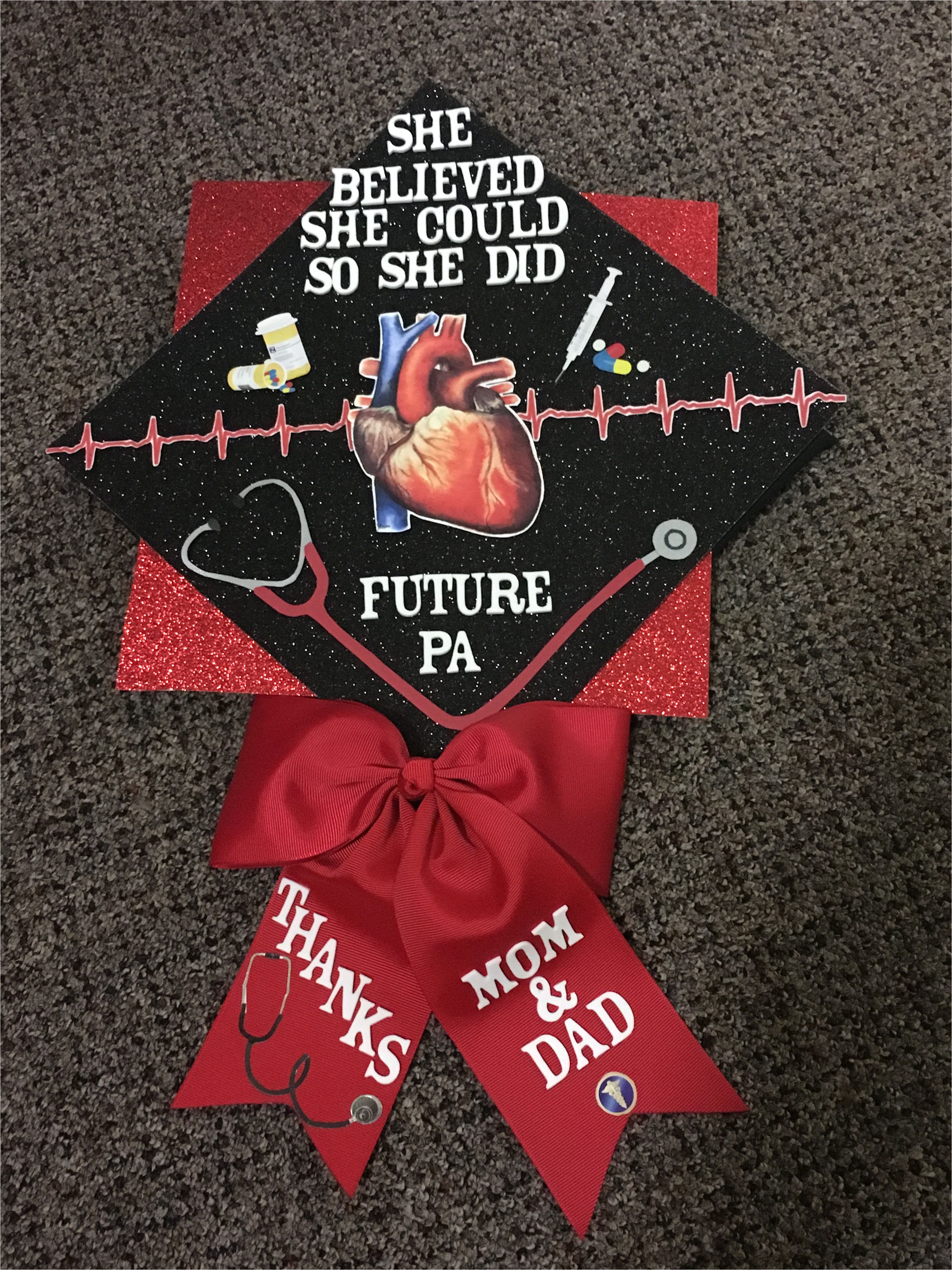 future physician assistant undergrad graduation cap