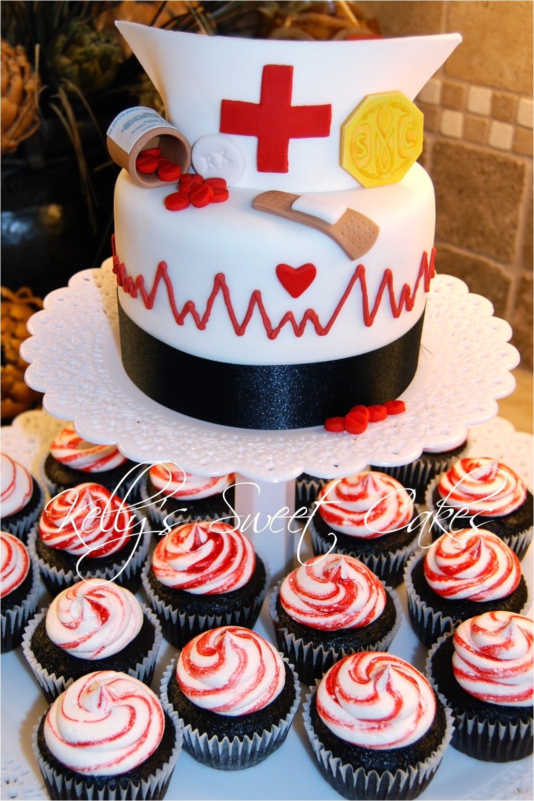 Nursing School Party Decorations Here is A New Nursing Cake with Cupcakes Finally One that Looks