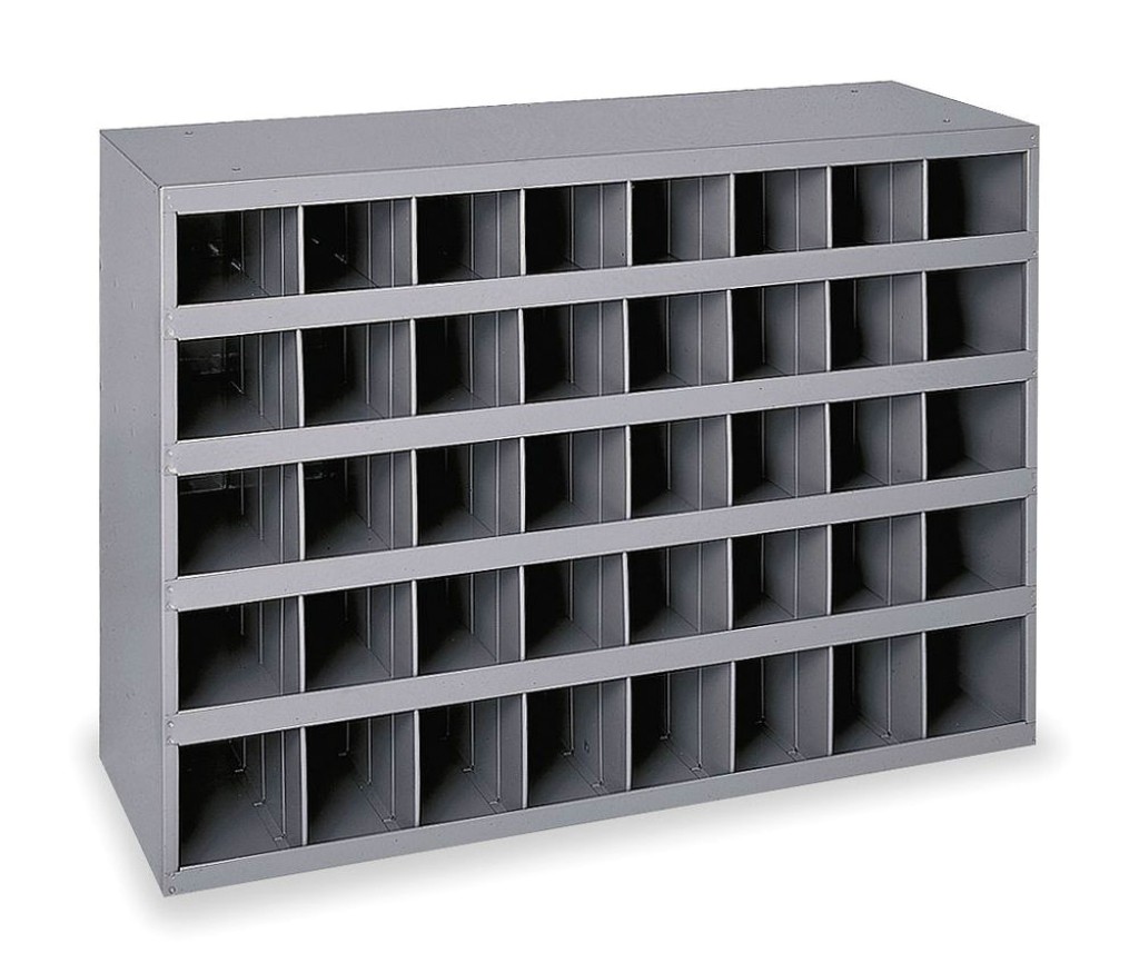Nut and Bolt Storage Cabinets Metal 40 Hole Storage Bin Cabinet for Nuts Bolts and Fasteners with