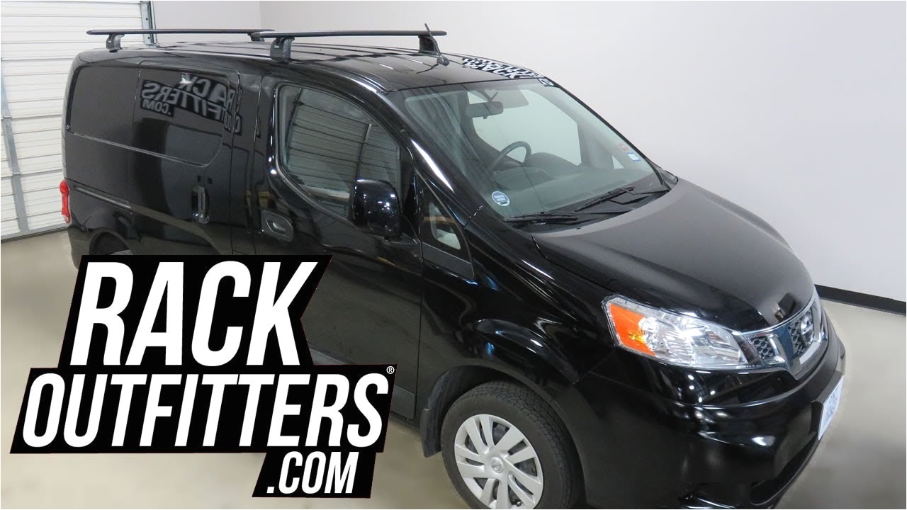 2013 to 2017 nissan nv200 van with thule rapid podium aeroblade roof rack crossbars