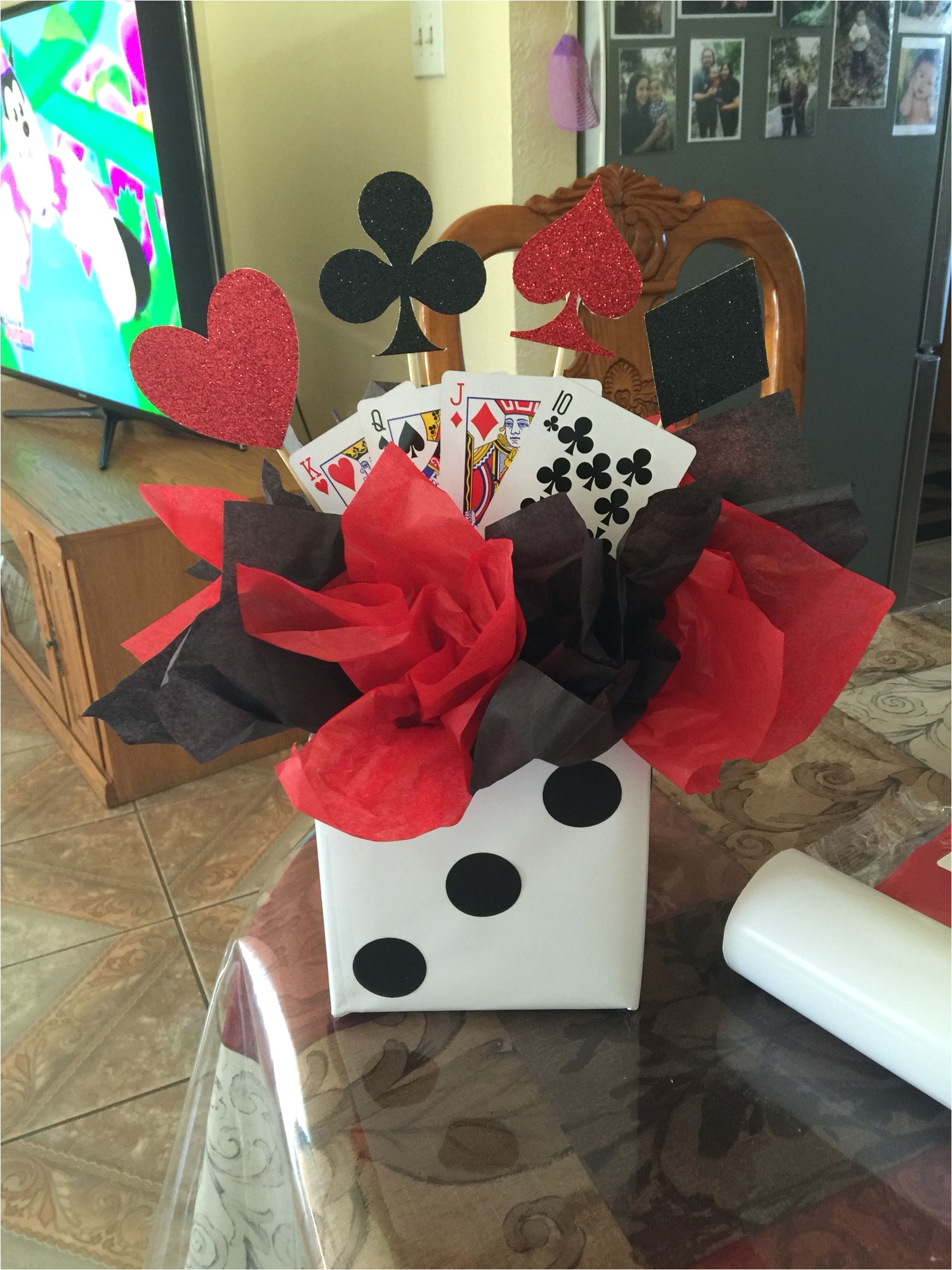 casino themed birthday party centerpiece more