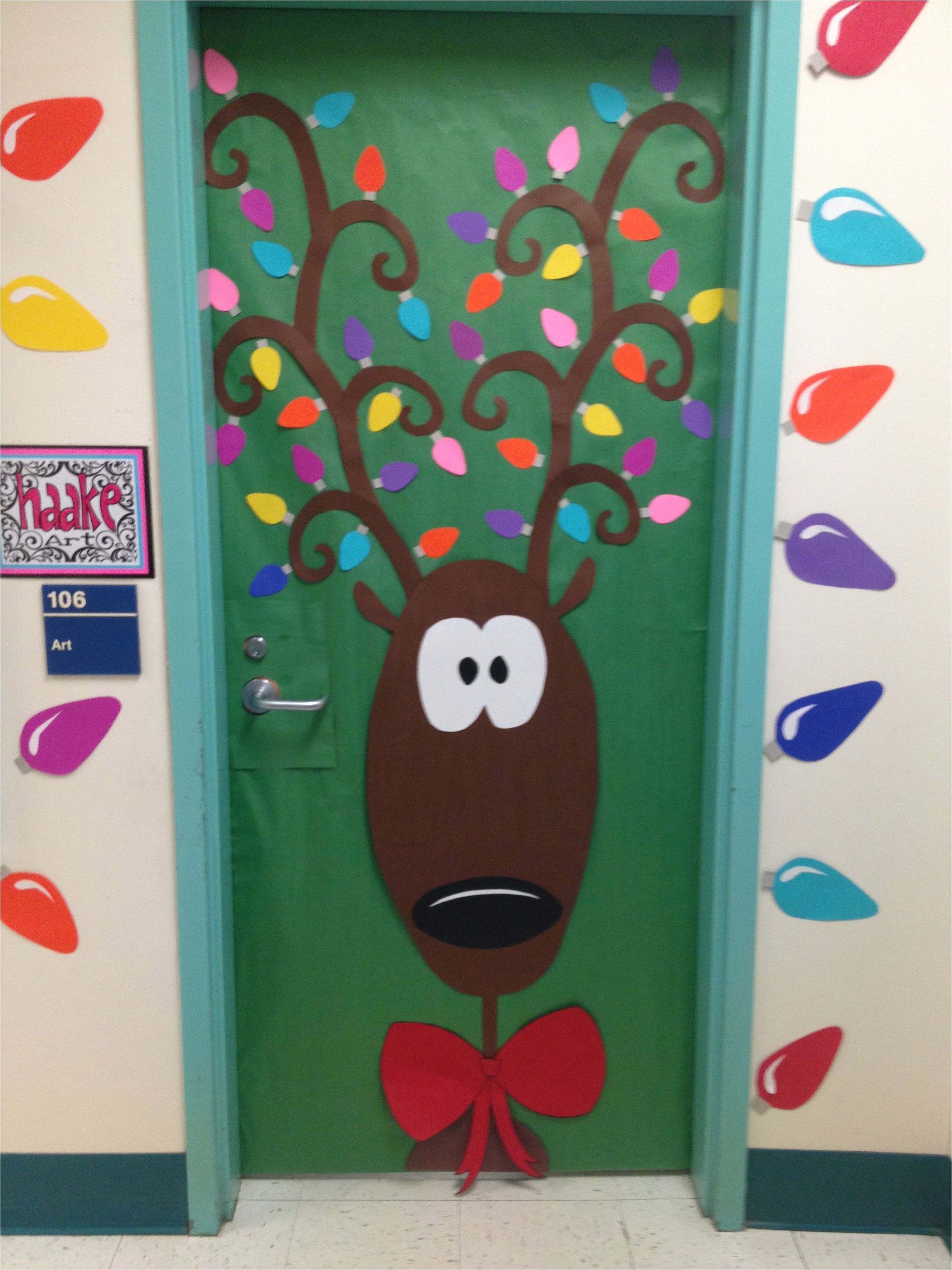 christmas door decoration perhaps create ball ornaments with books on the inside to hang from antlers