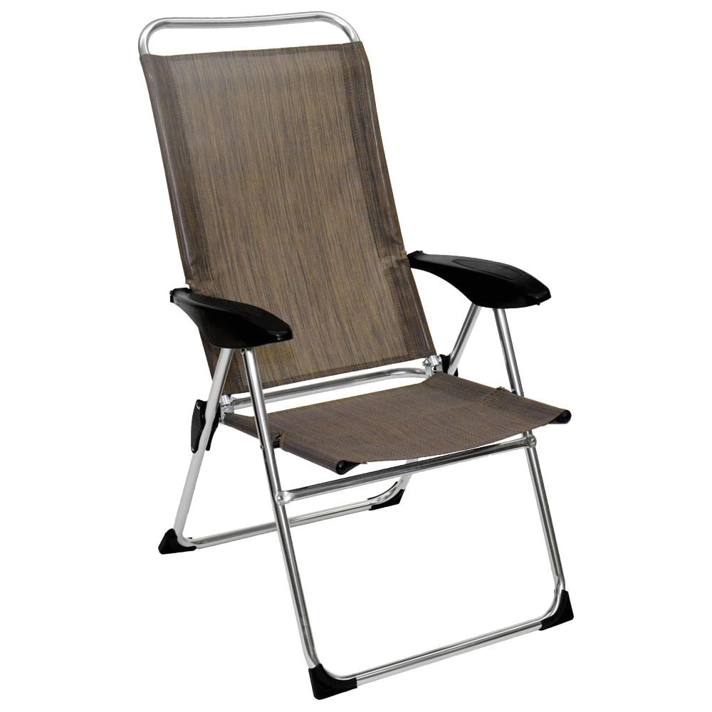 lightweight adjustable folding arm chair