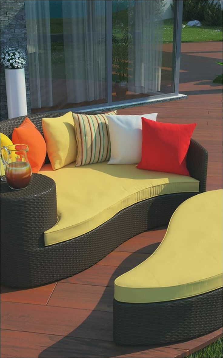 taiji outdoor brown orange patio daybed overstock shopping great deals on lexington modern chaise lounges