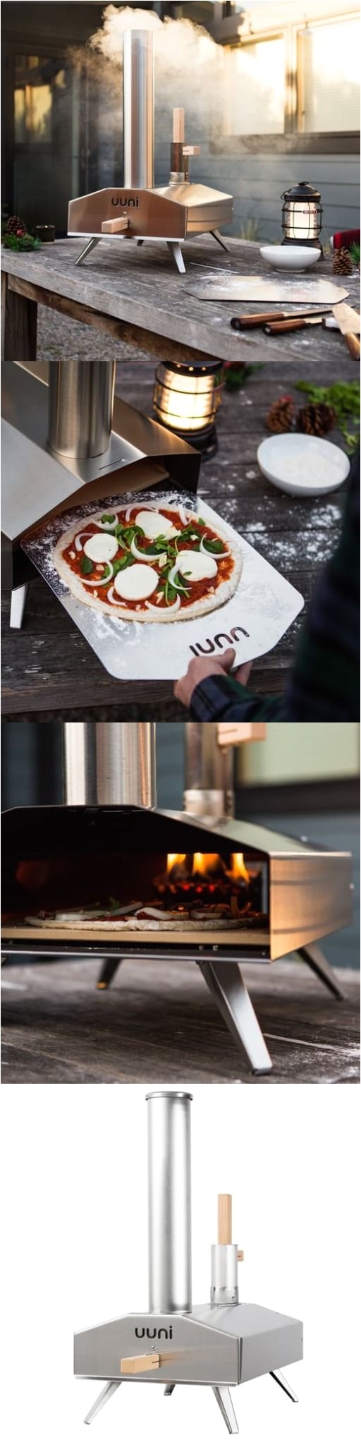 uuni 2s wood fired oven with stone baking board