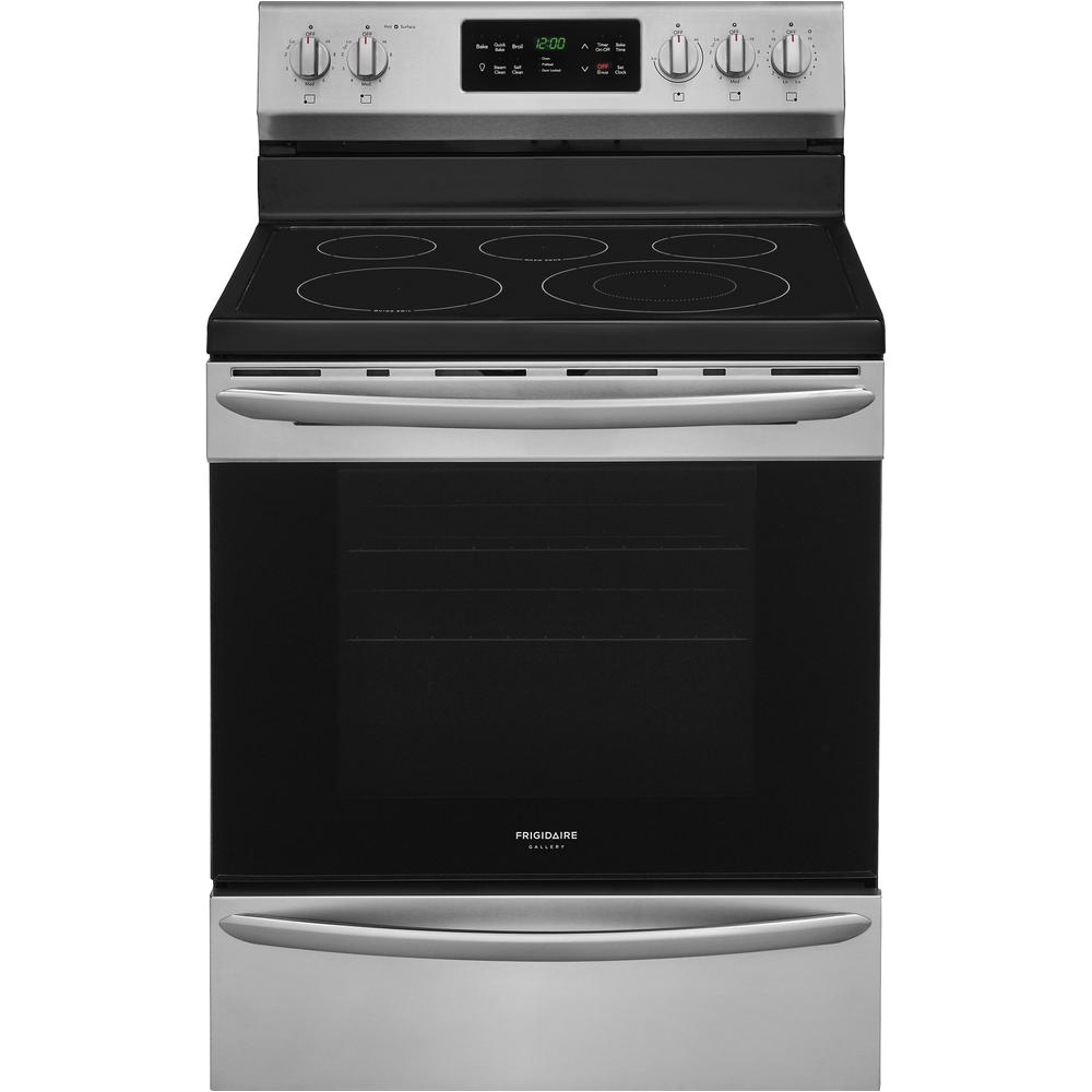 frigidaire gallery 30 in 5 4 cu ft single oven electric range with self