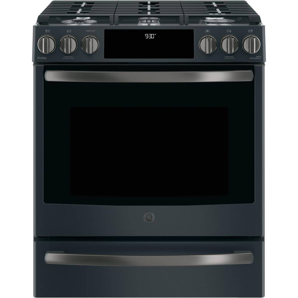 Oven Racks Home Depot Ge Profile 30 In Slide In Front Control Gas Range In Black Slate