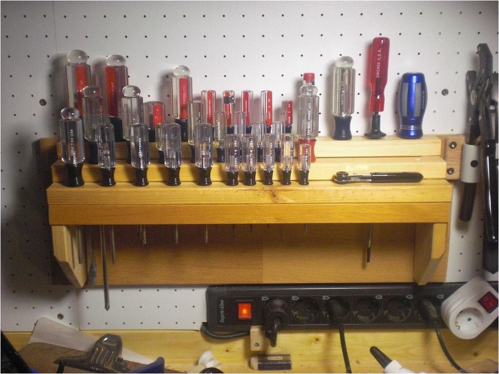 diy screwdriver rack