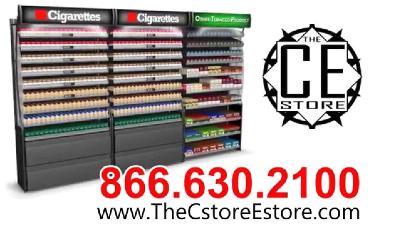 largest selection of tobacco fixtures and cigarette displays