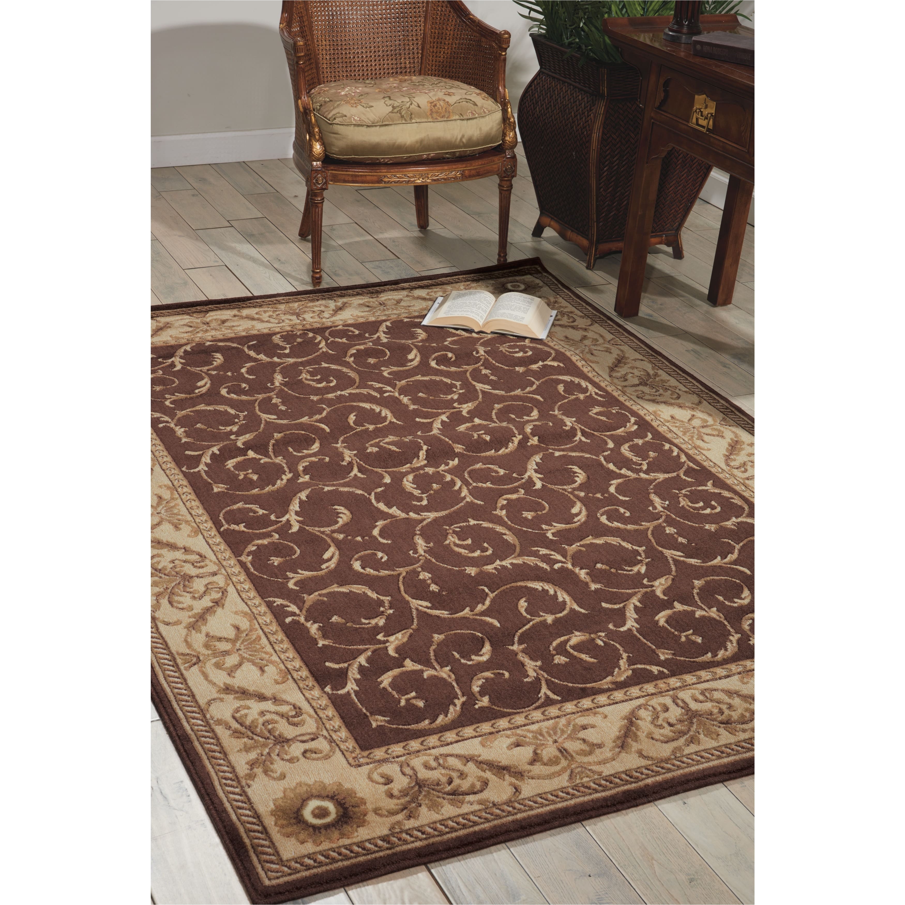 shop nourison somerset brown area rug 7 9 x 10 10 on sale free shipping today overstock com 6136963