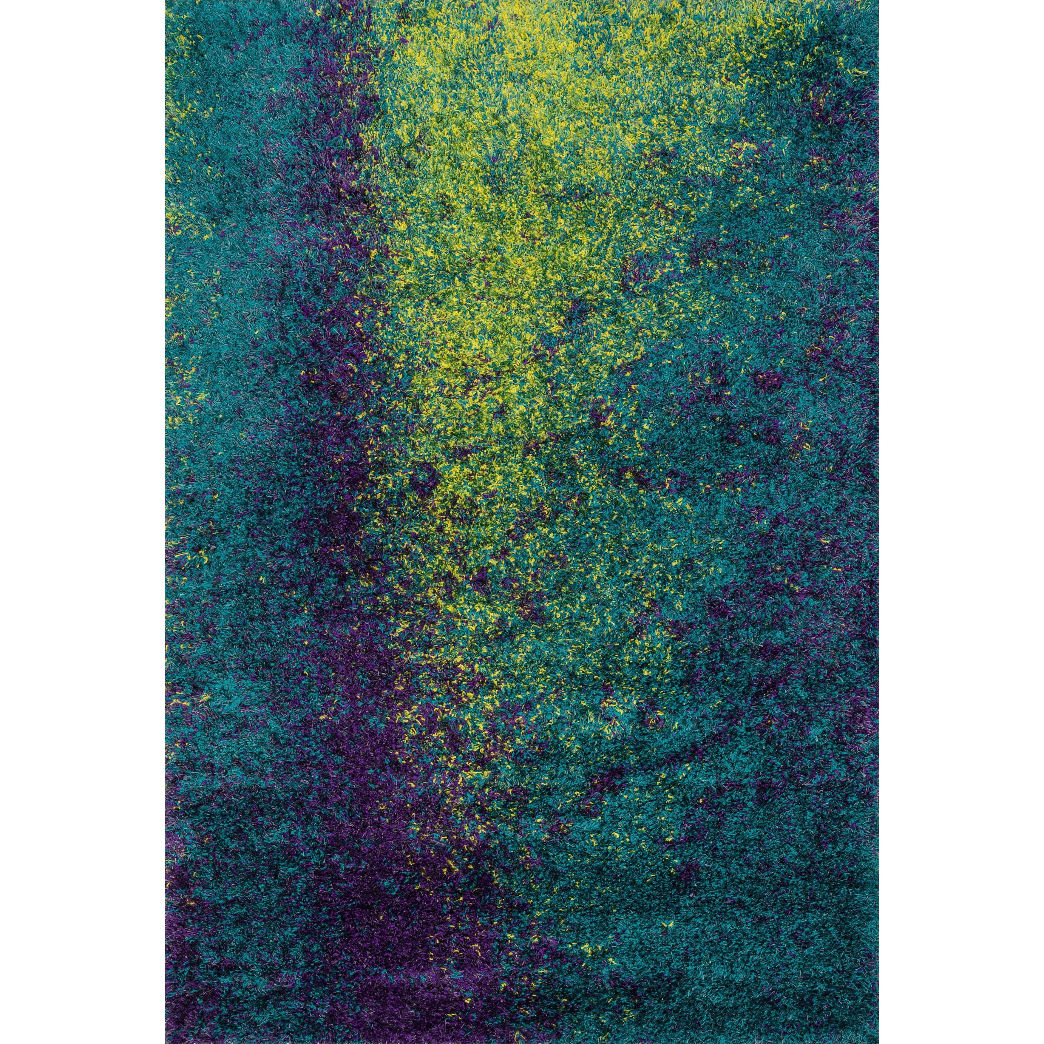 oliver james opie blue and green shag area rug 5 2 x 7