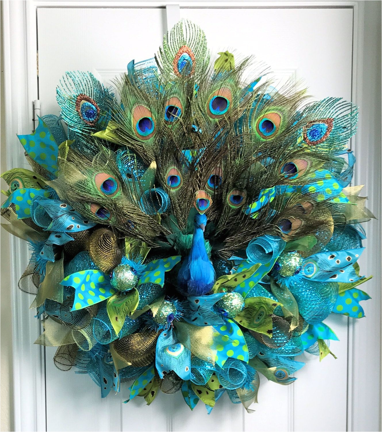 Peacock Decorations for Party Peacock Deco Mesh Peacock Wreath Peacock Feathers Peacock ornaments