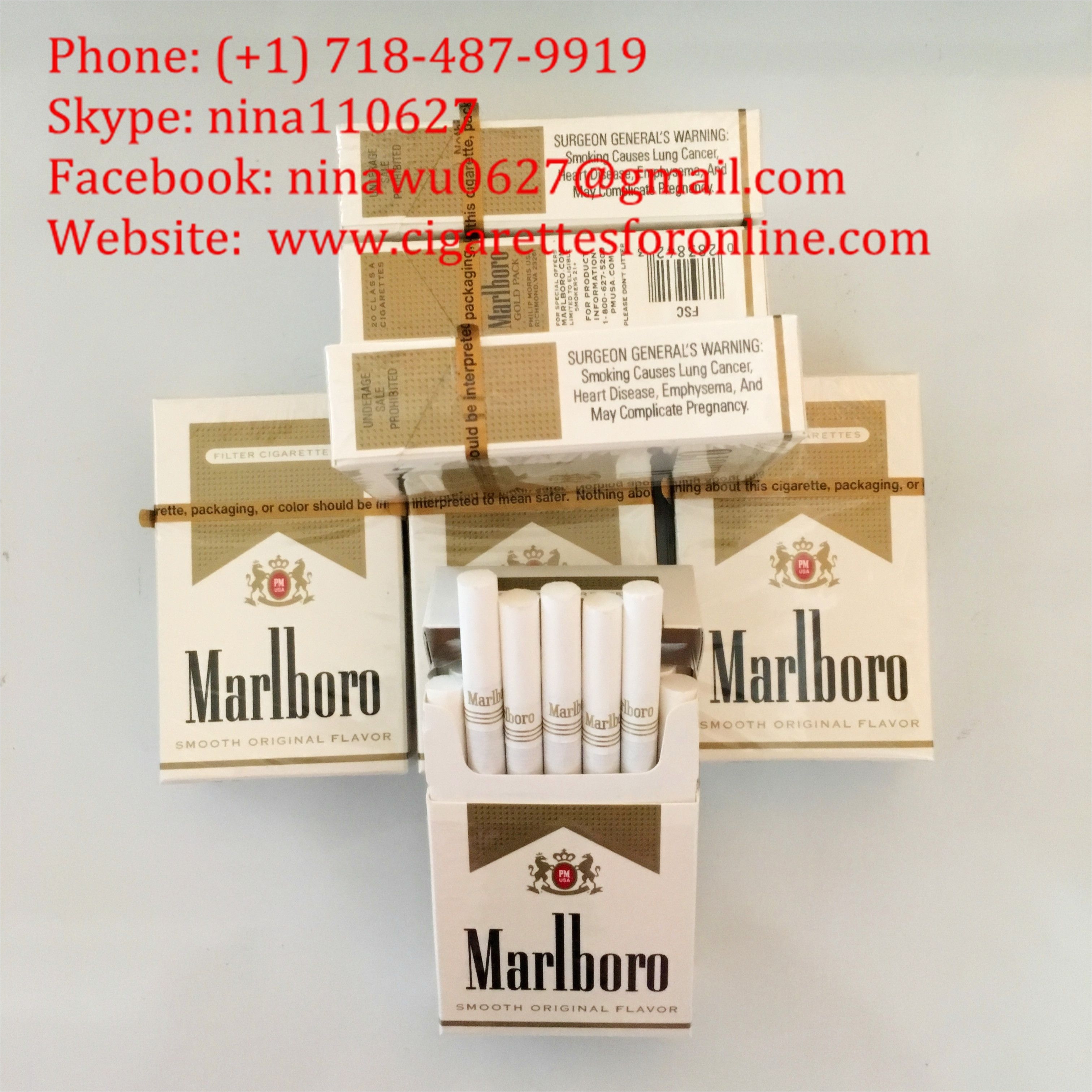 Philip Morris Cigarette Racks Marlboro Gold Cigarettes is Very Popular In the World We Supply and