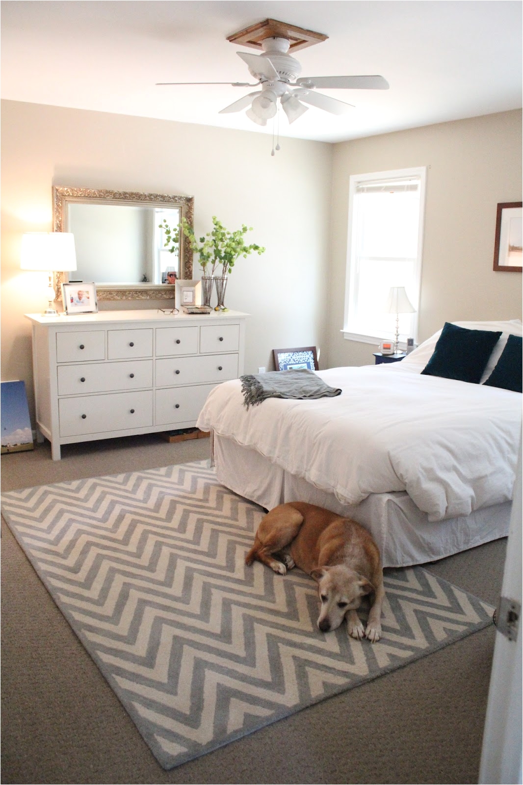 where to put area rug under bed designs