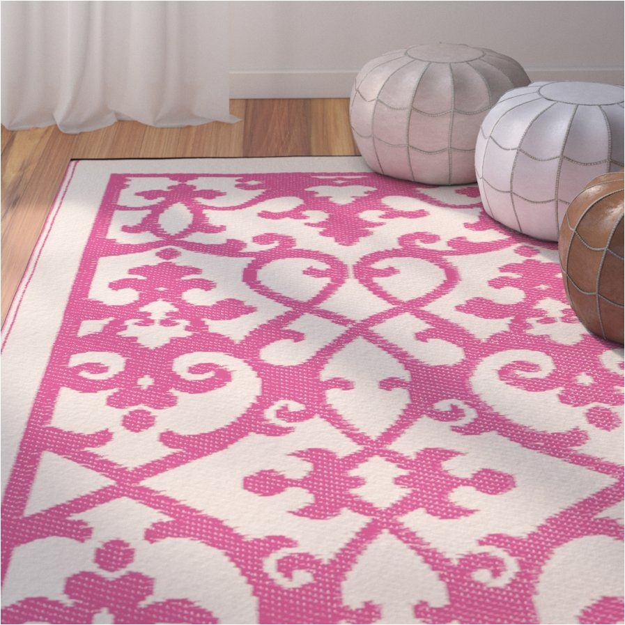 julianne venice cream pink indoor outdoor area rug