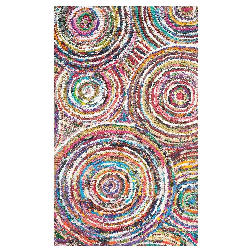 multi colored abstract tufted accent rug 2 3 x4 safavieha