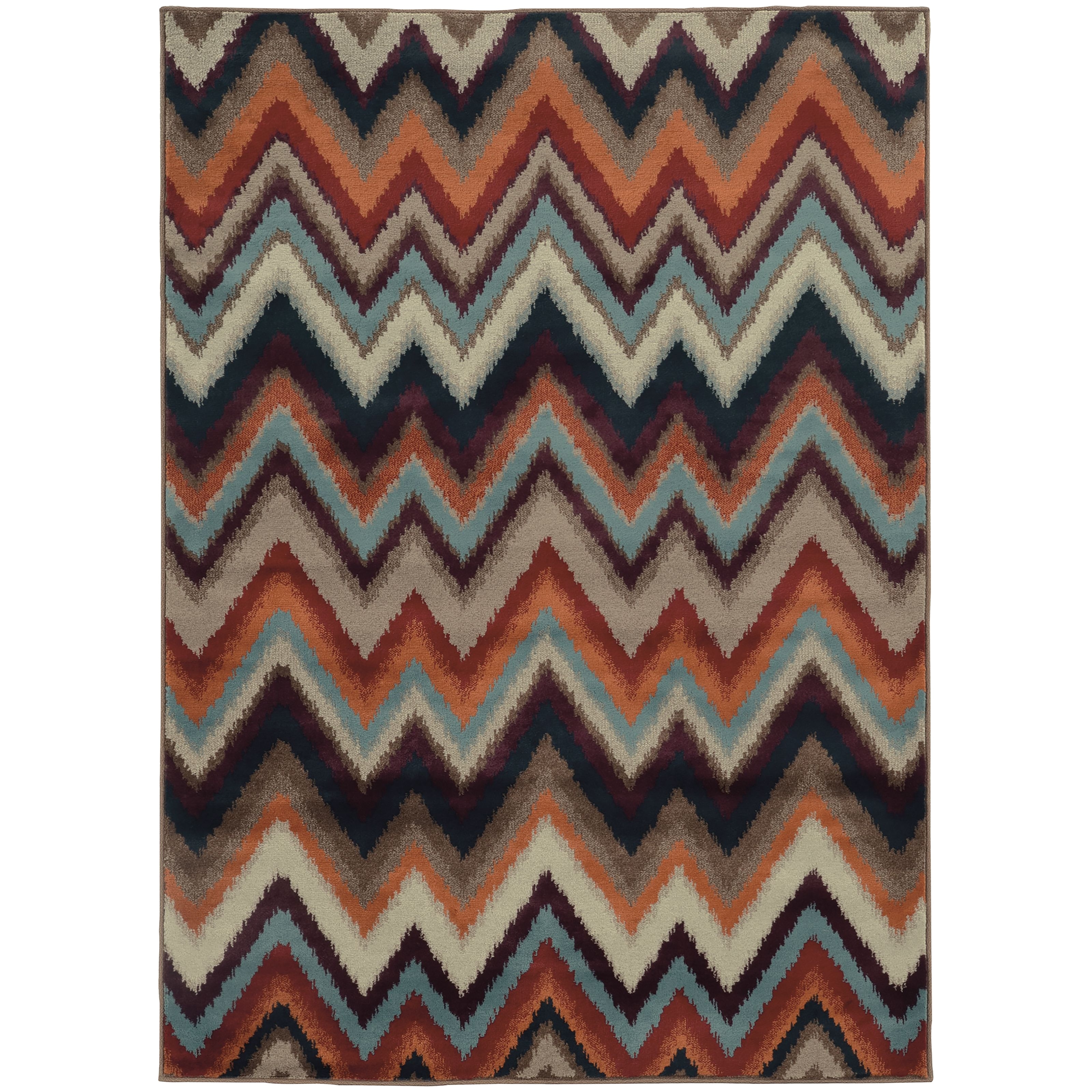 style haven chevron ikat multi stone rug 3 10x5 5