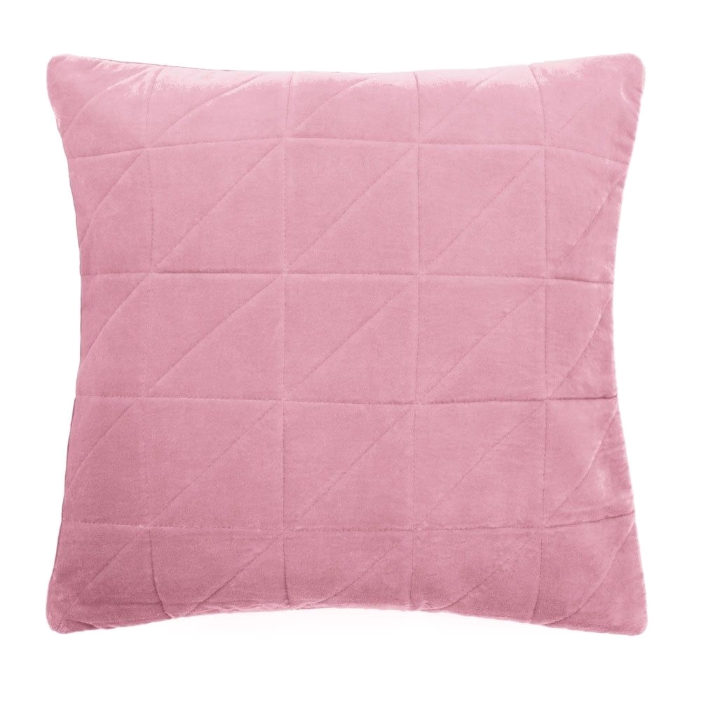 Pink Velvet Floor Cushions Cult Living Geometric Quilted Velvet Cushion Pink Ss18 Techno