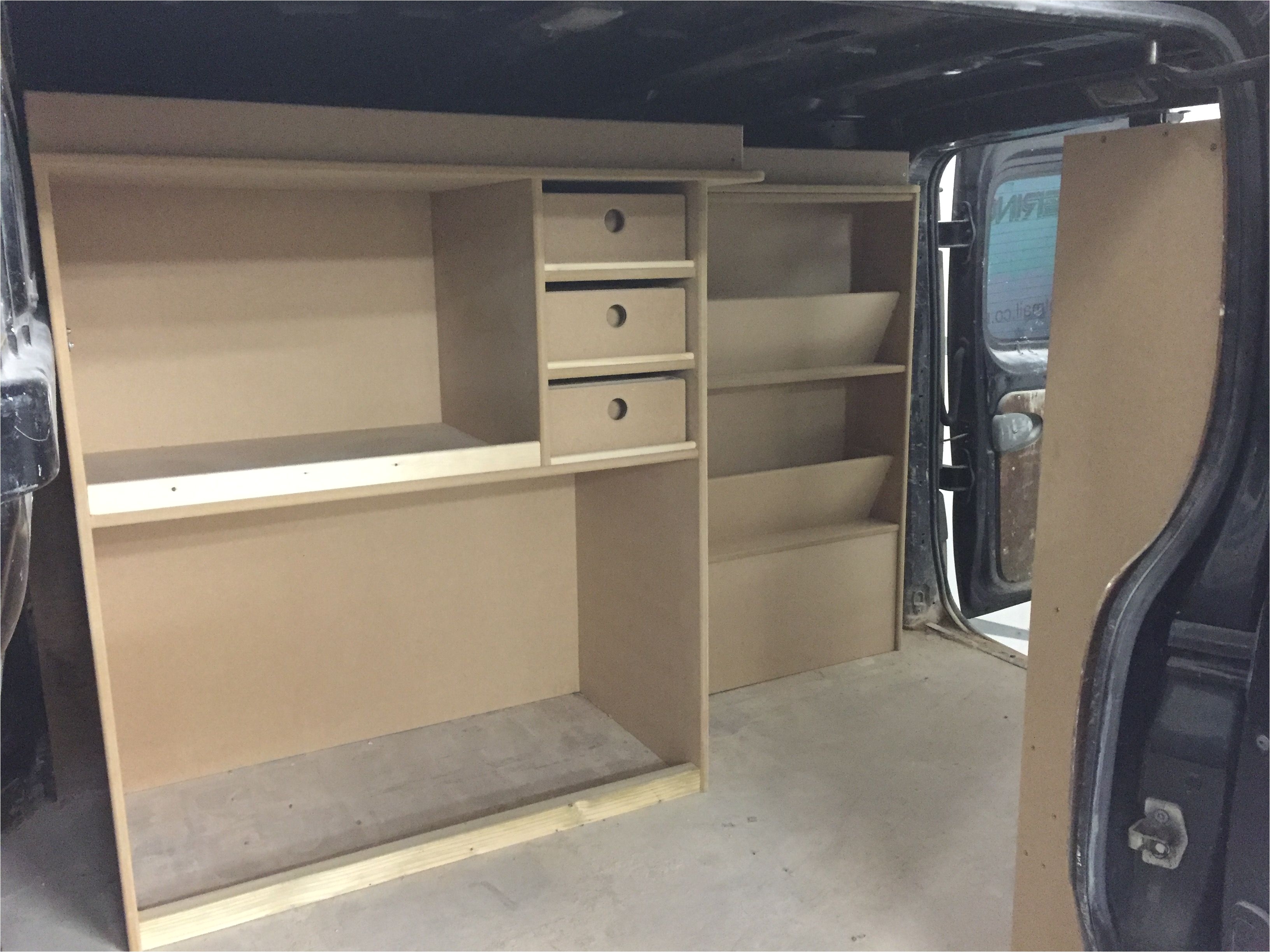 van racking made to suit your tooling