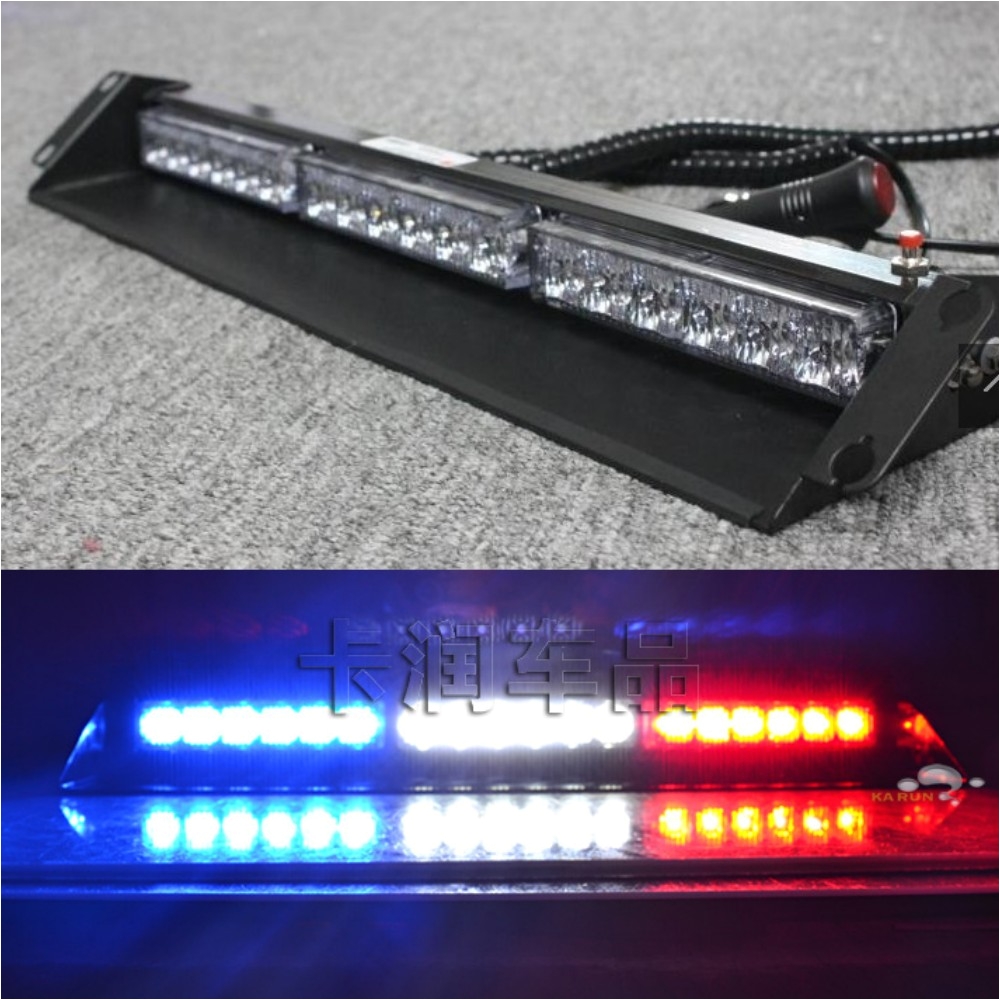 21 54w car led flash light police emergency dash lights 12v autos led strobe warning