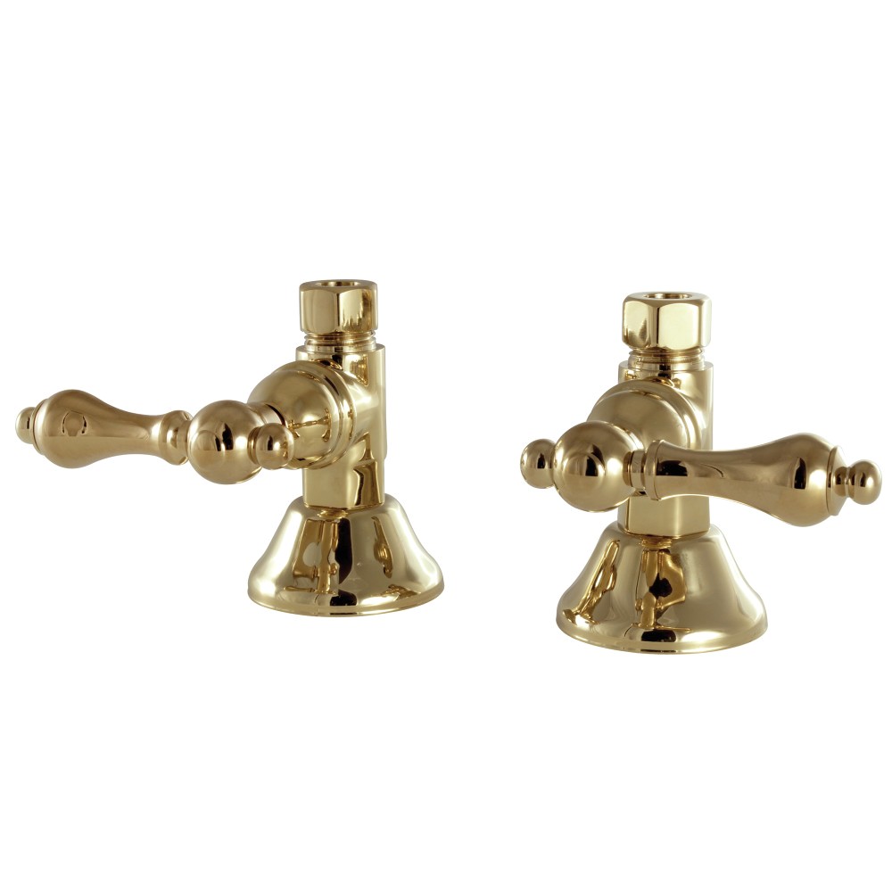 Polished Brass Shower Fixtures Kingston Brass Cck44152al Straight Stop Shut Off Valve Polished