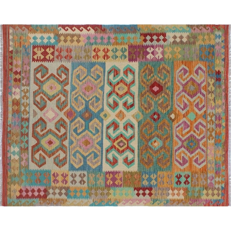 Pottery Barn Rugs Wool Kilim Roshni Rust Wool Rug 6 6×8 3 Size Green Size 6 X 9