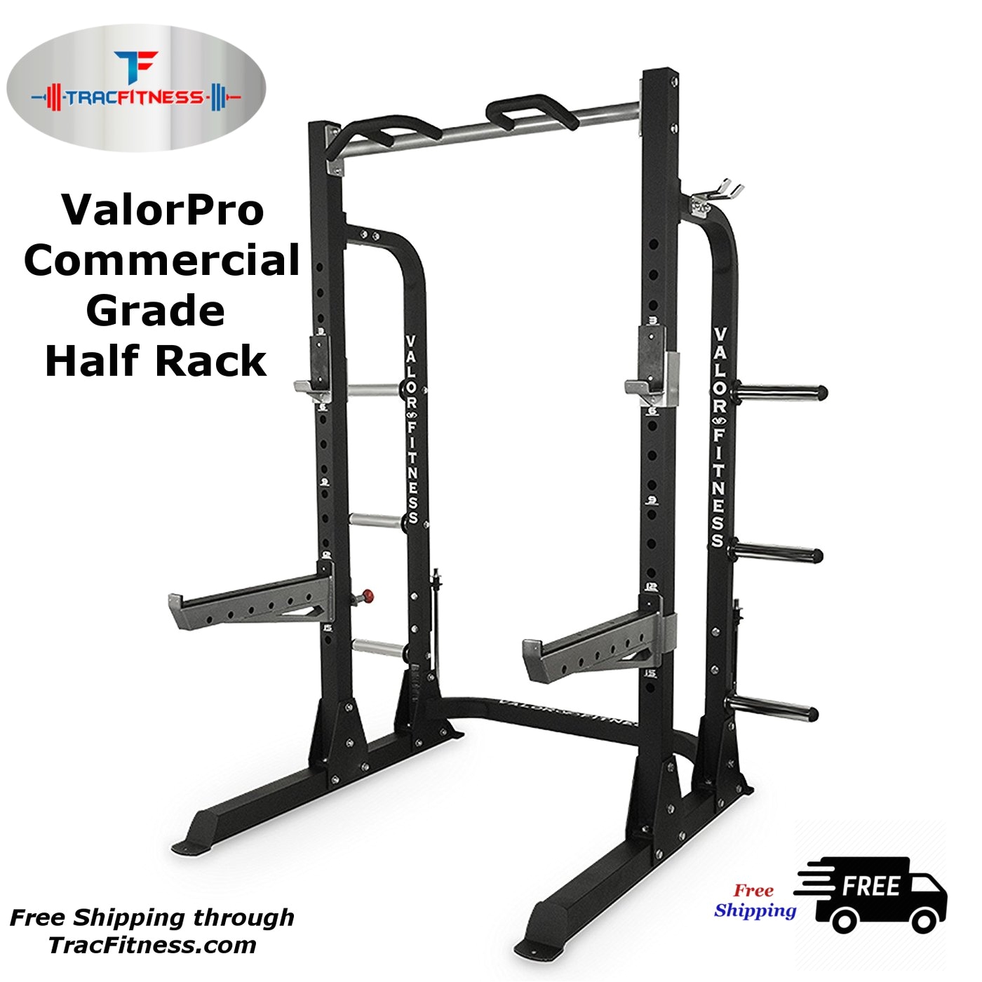 Power Lift Squat Rack Price Tracfitness Com Valor Pro Commercial Half Rack Free Shipping