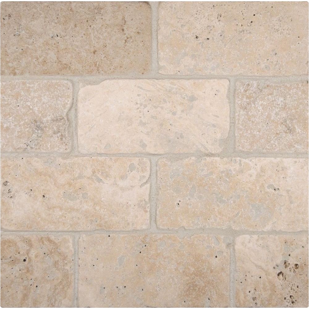 Premier Decor Chiaro Tumbled Tile Msi Bologna Chiaro 3 In X 6 In Tumbled Travertine Floor and Wall