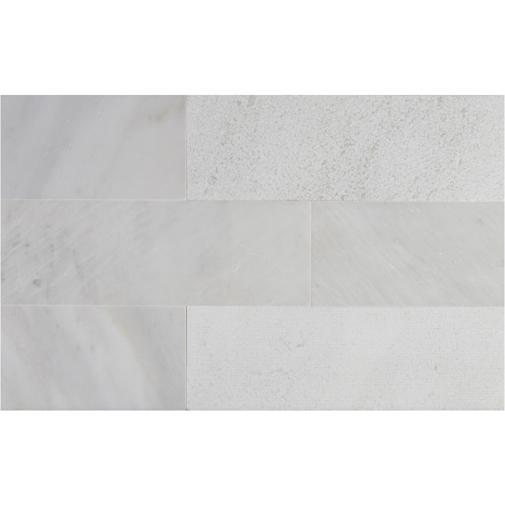 msi greecian white 4 in x 12 in multi finish marble floor and wall