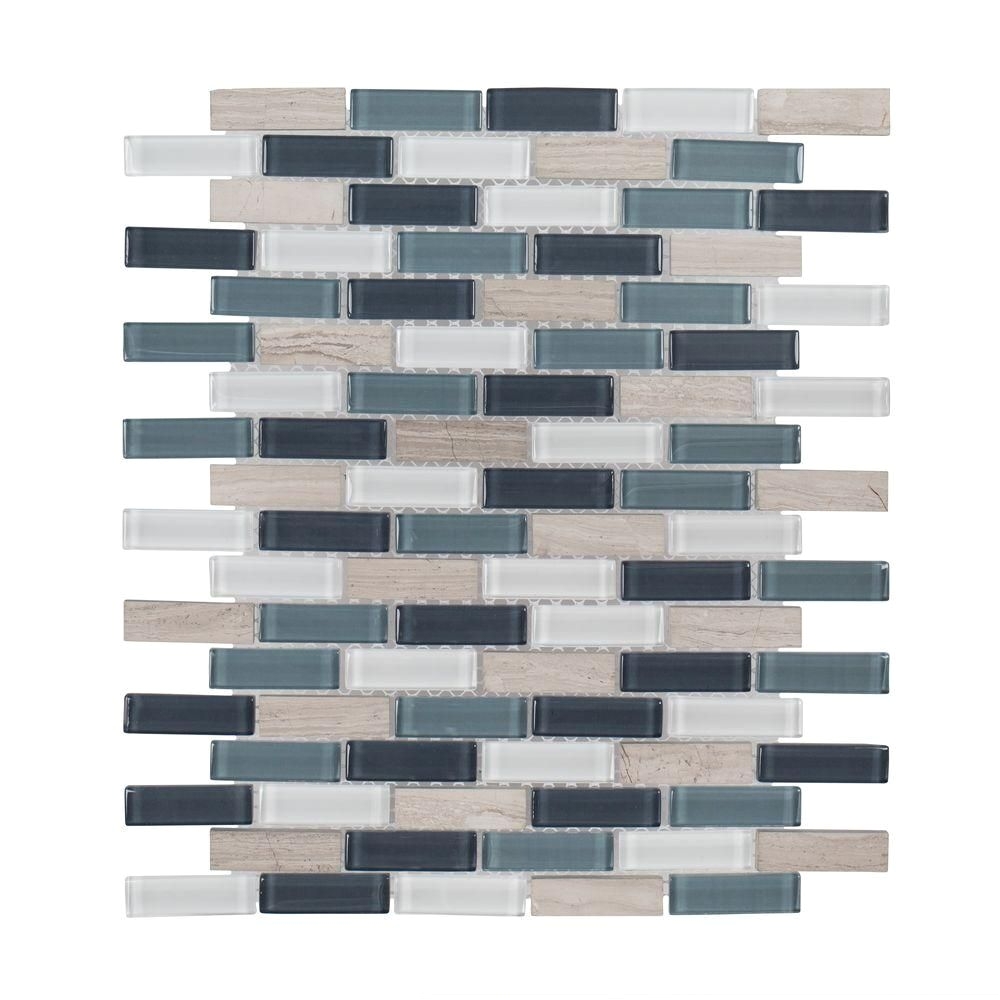 jeffrey court dolphin tail 9 3 4 in x 11 7 8 in x 6 mm glass mosaic tile 99492 the home depot