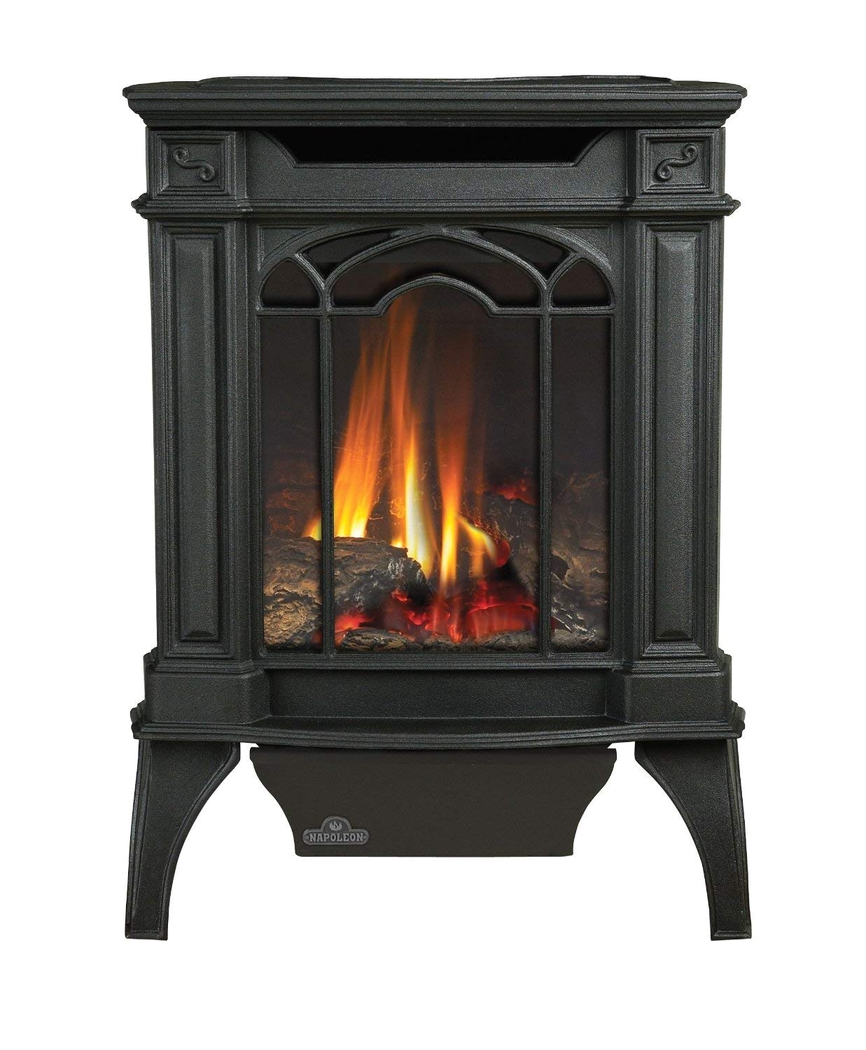 amazon com arlington direct vent cast iron gas stove color black fuel type natural gas sports outdoors