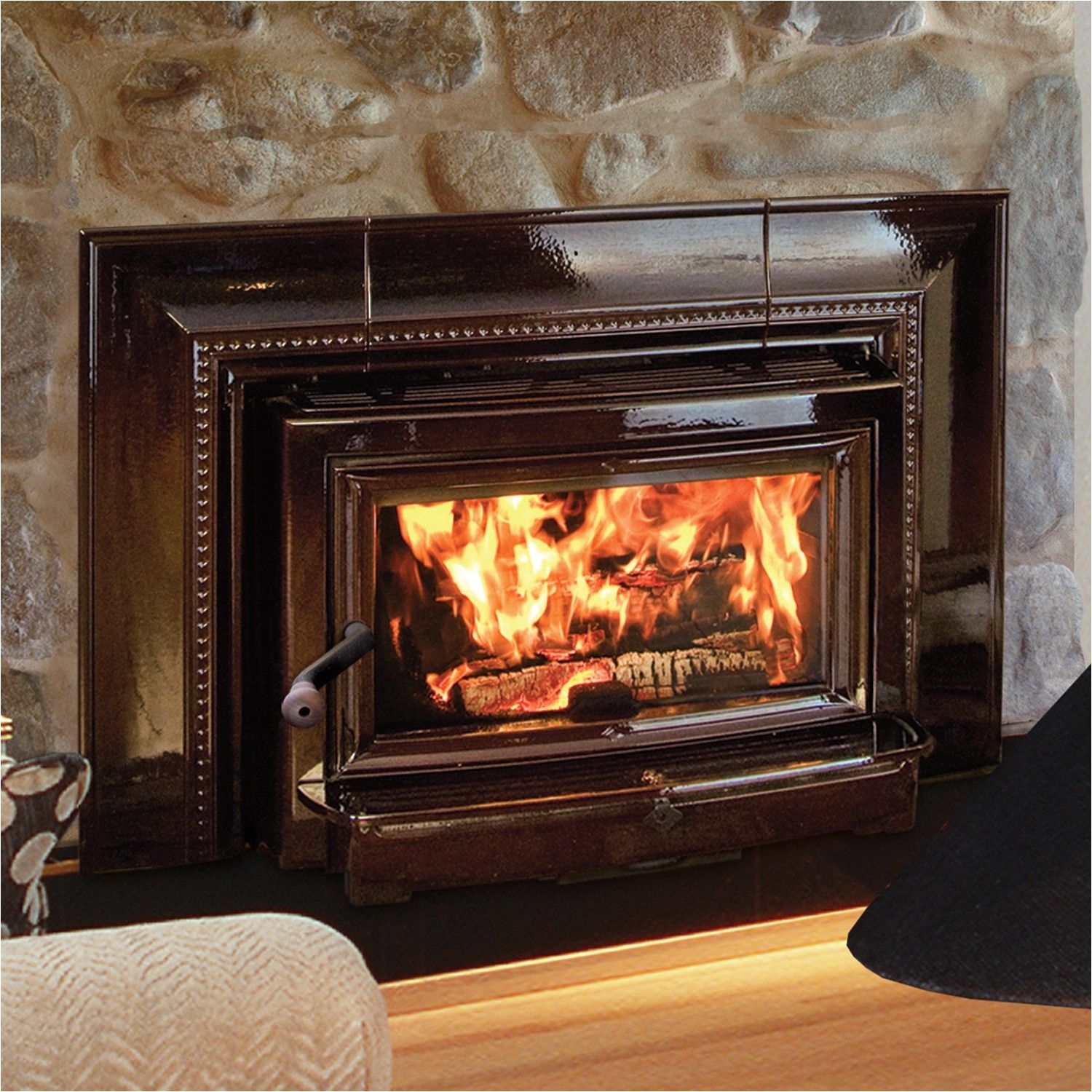 hearthstone insert clydesdale 8491 wood inserts heats up to 2 000 sq ft firebox capacity 2 4 cu ft size 75 000 btus epa certified 3 2 gph efficiency