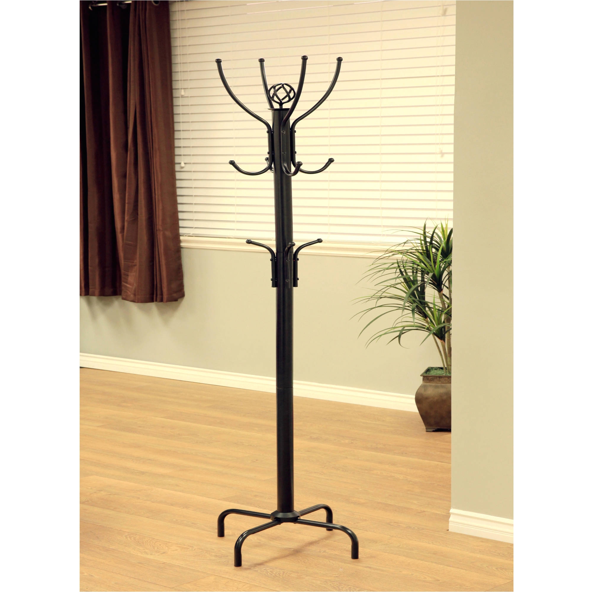 Purse Rack Walmart Home Craft Metal Coat Rack Black Walmart Com