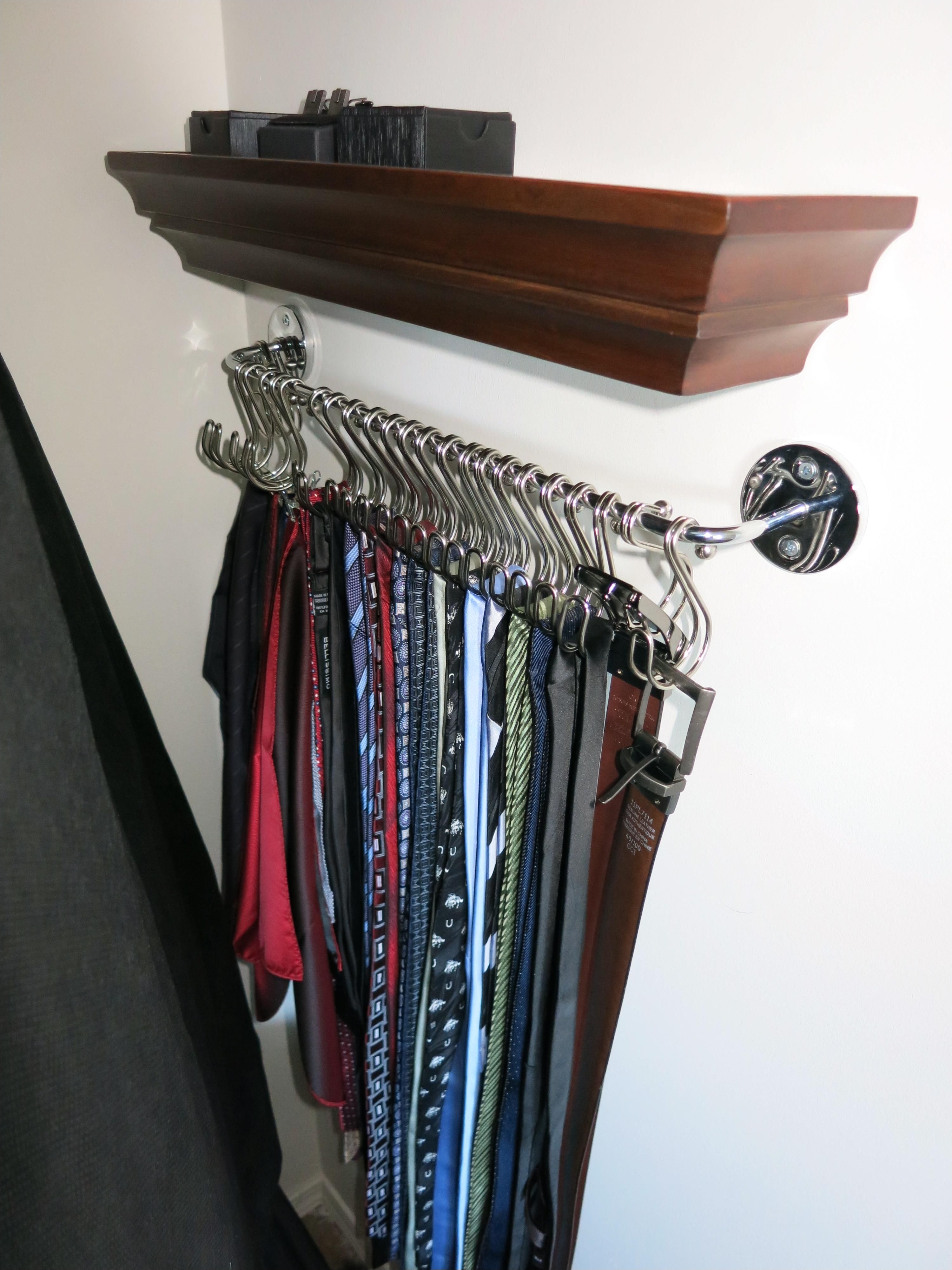 i need a way to organize and store my ties belts pocket squares cufflinks and tie clips but there were few diy solutions that i could find