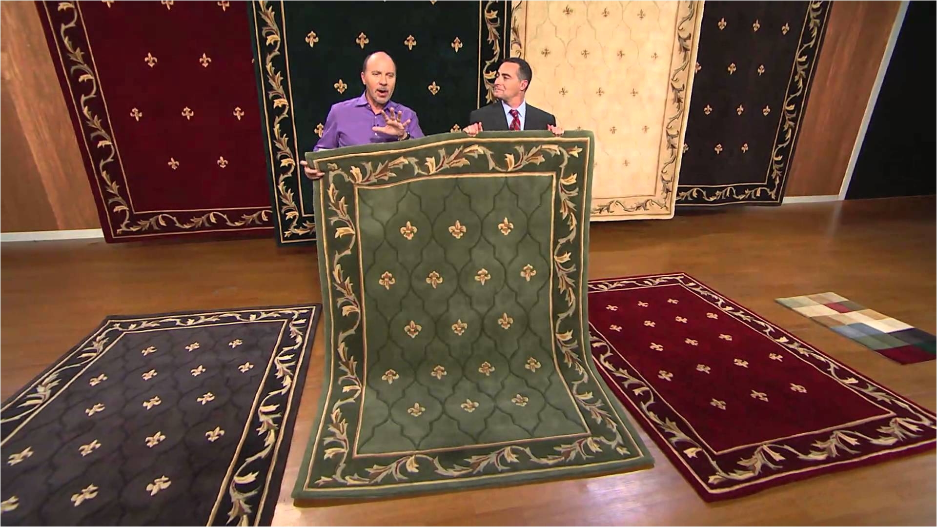 Qvc area Rugs Royal Palace Royal Palace Special Edition Fleur De Lis 3 X 5 Wool Rug with Dan