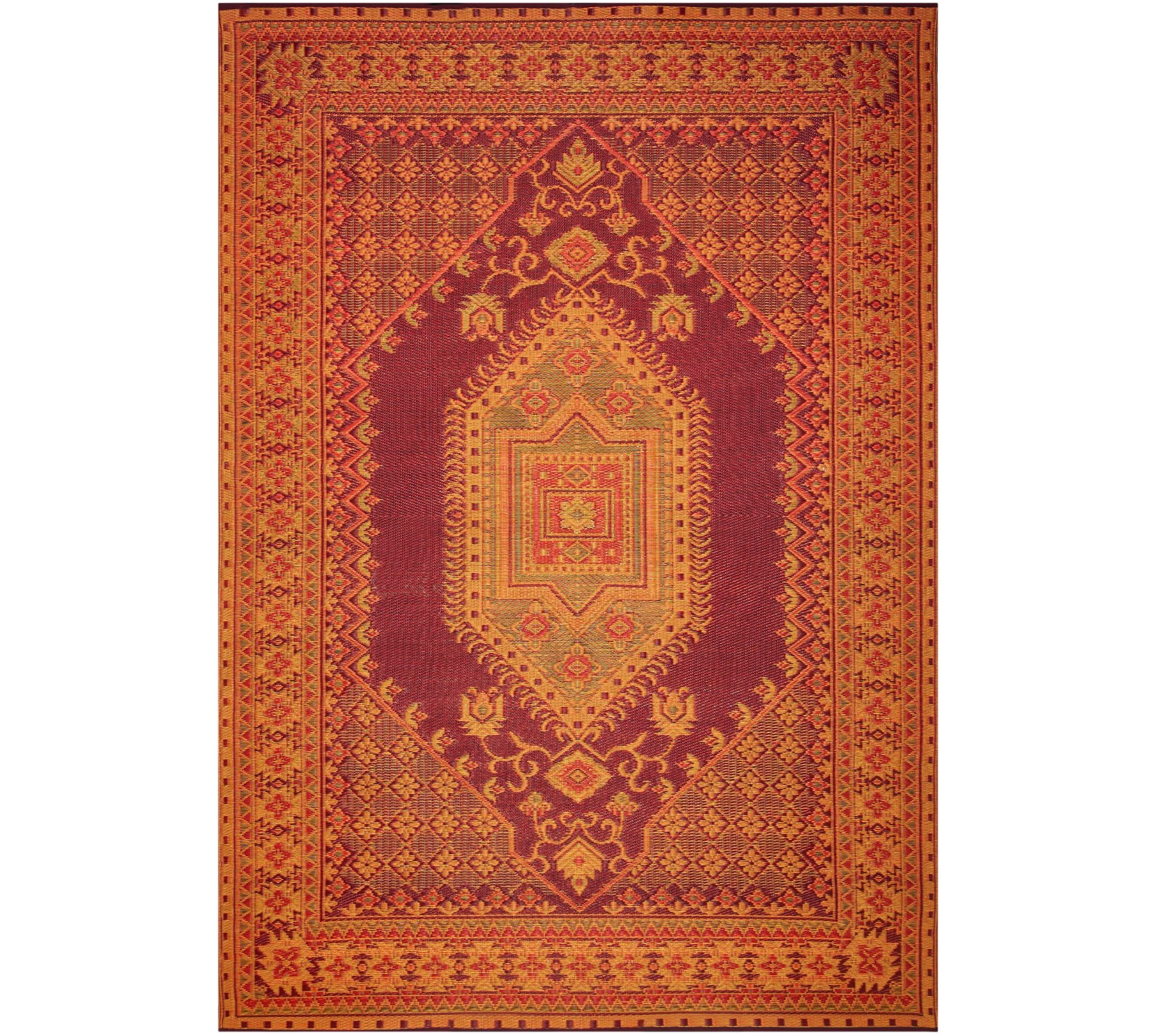 mad mats 6 x 9 turkish indoor outdoor reversible floor mat page 1 qvc com