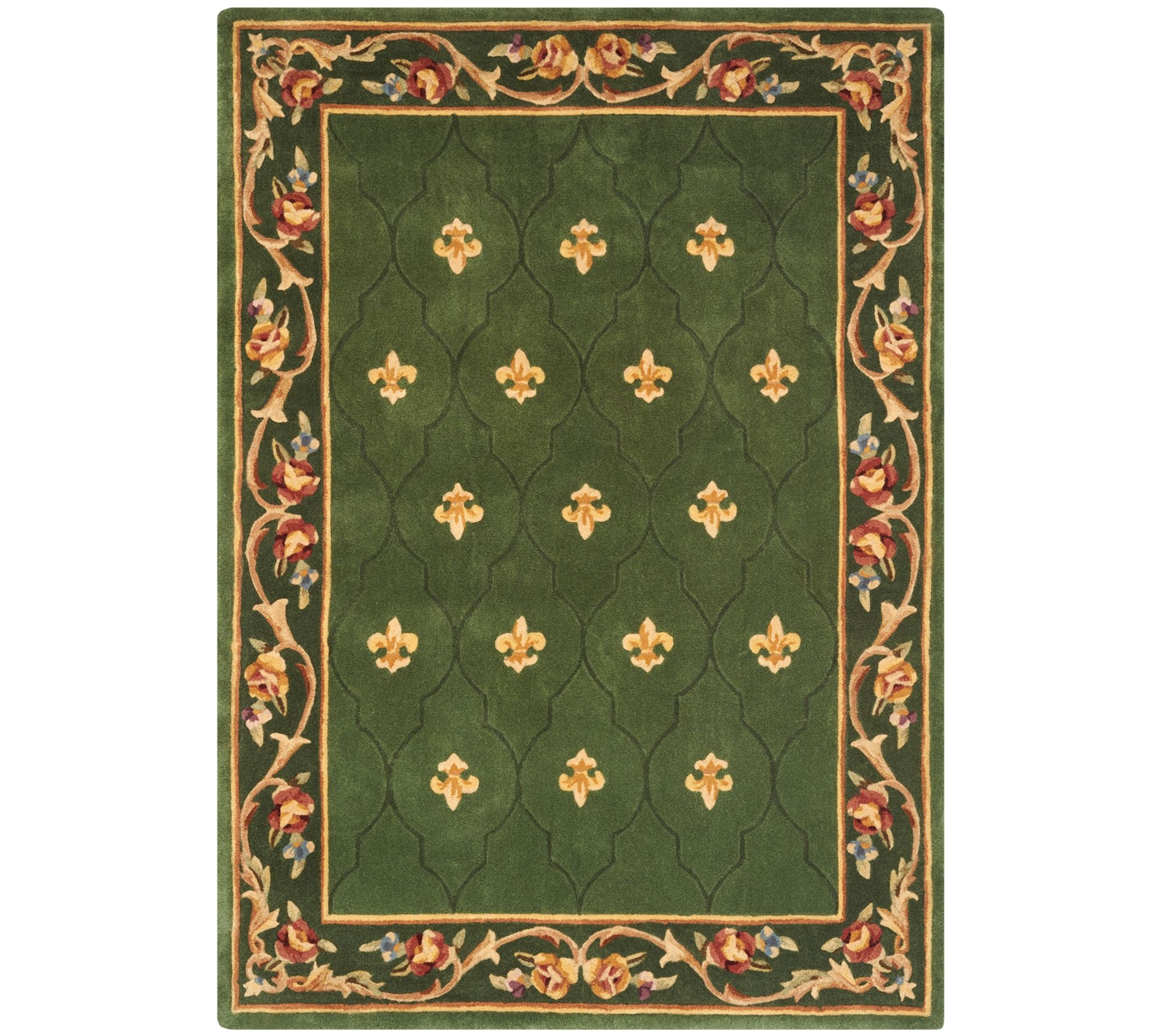 royal palace special edition 5 x7 fleur de lis wool rug page 1 qvc com