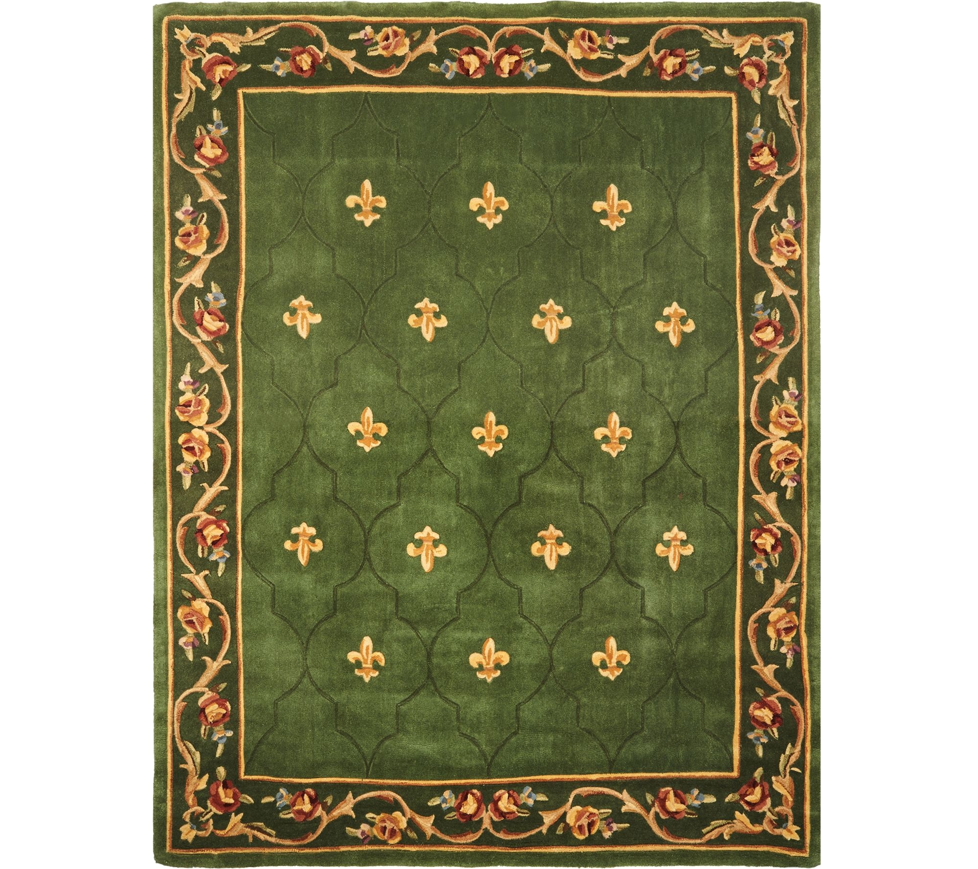 royal palace special edition 8 x10 6 fleur de lis wool rug page 1 qvc com