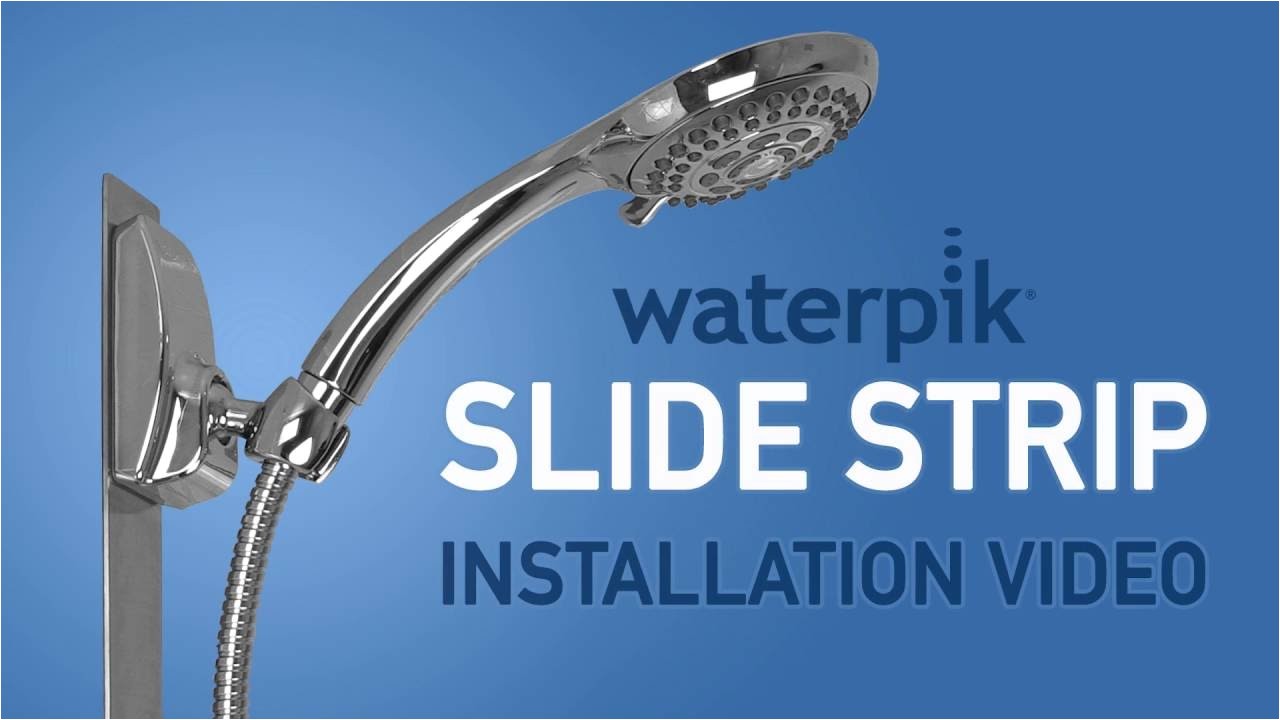 how to install the waterpika magnetic slide strip shower head
