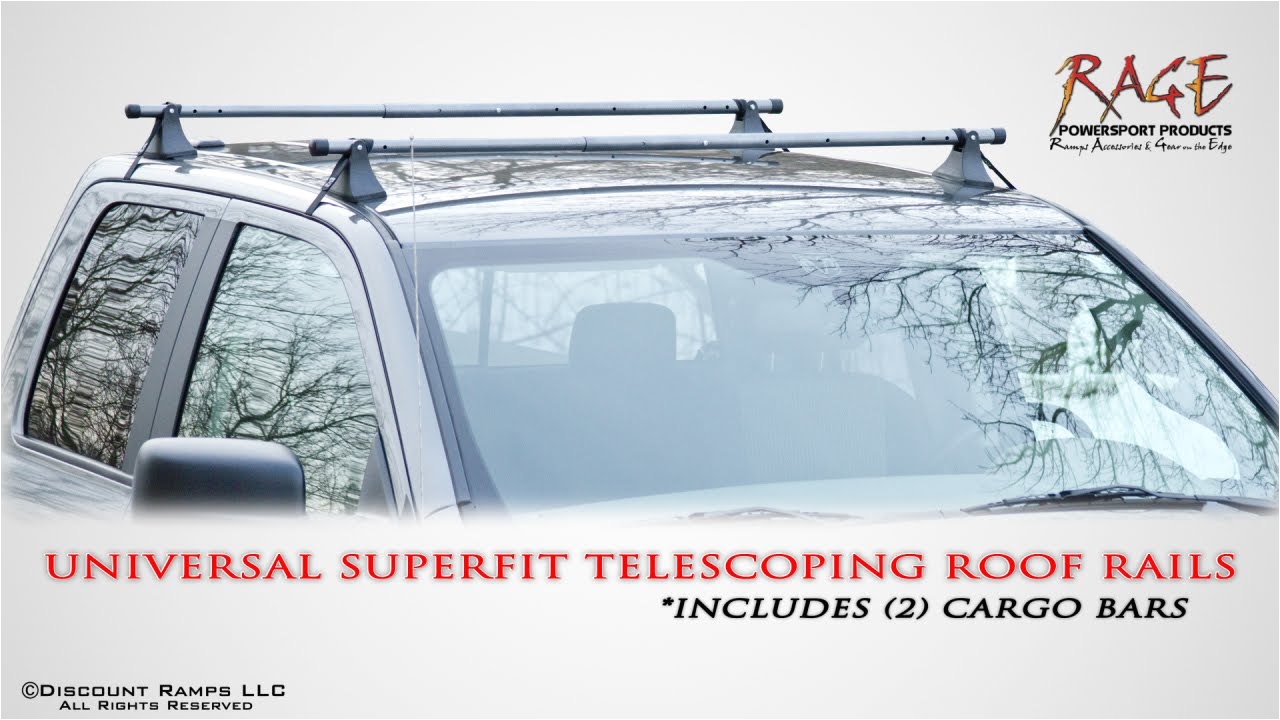 Rage Roof Rack Universal Fit Telescoping Roof Rails Youtube