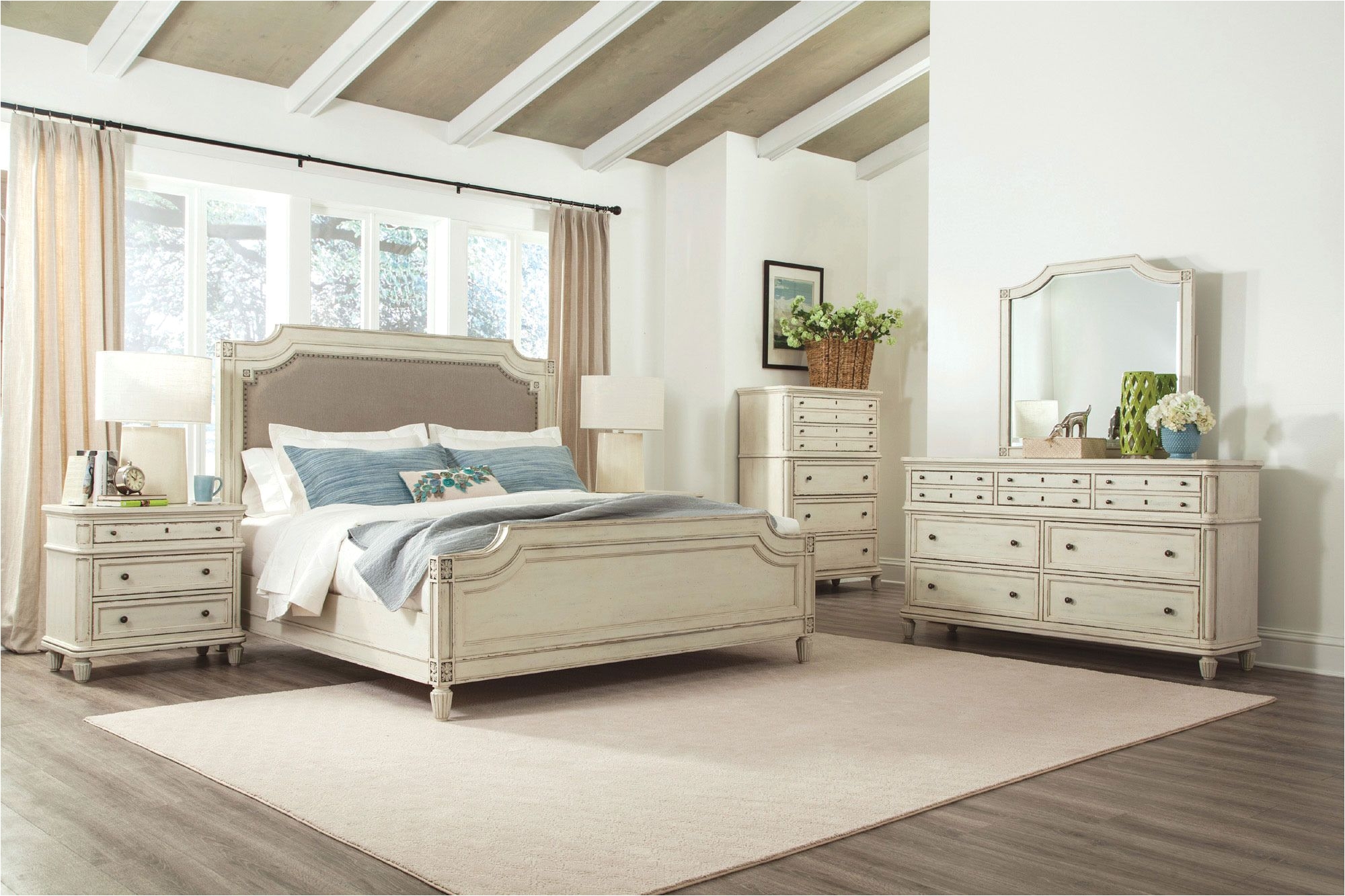 huntleigh upholstered bedroom set riverside home gallery stores