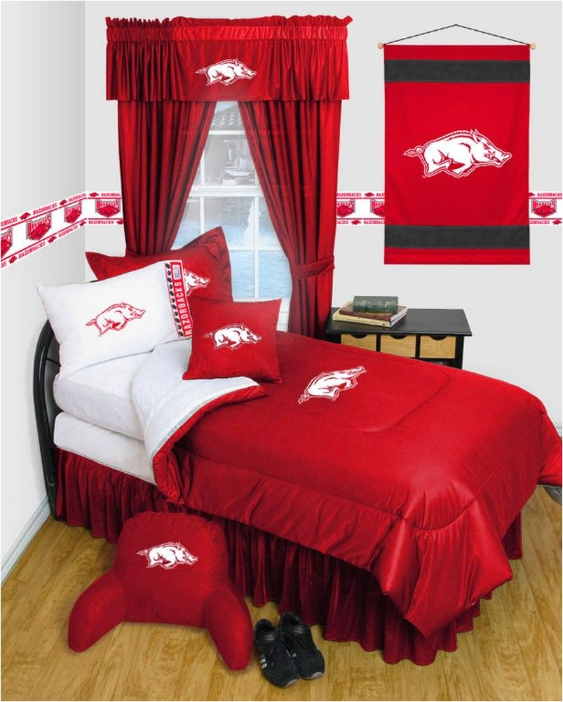 arkansas razorback dorm bedding comforter set