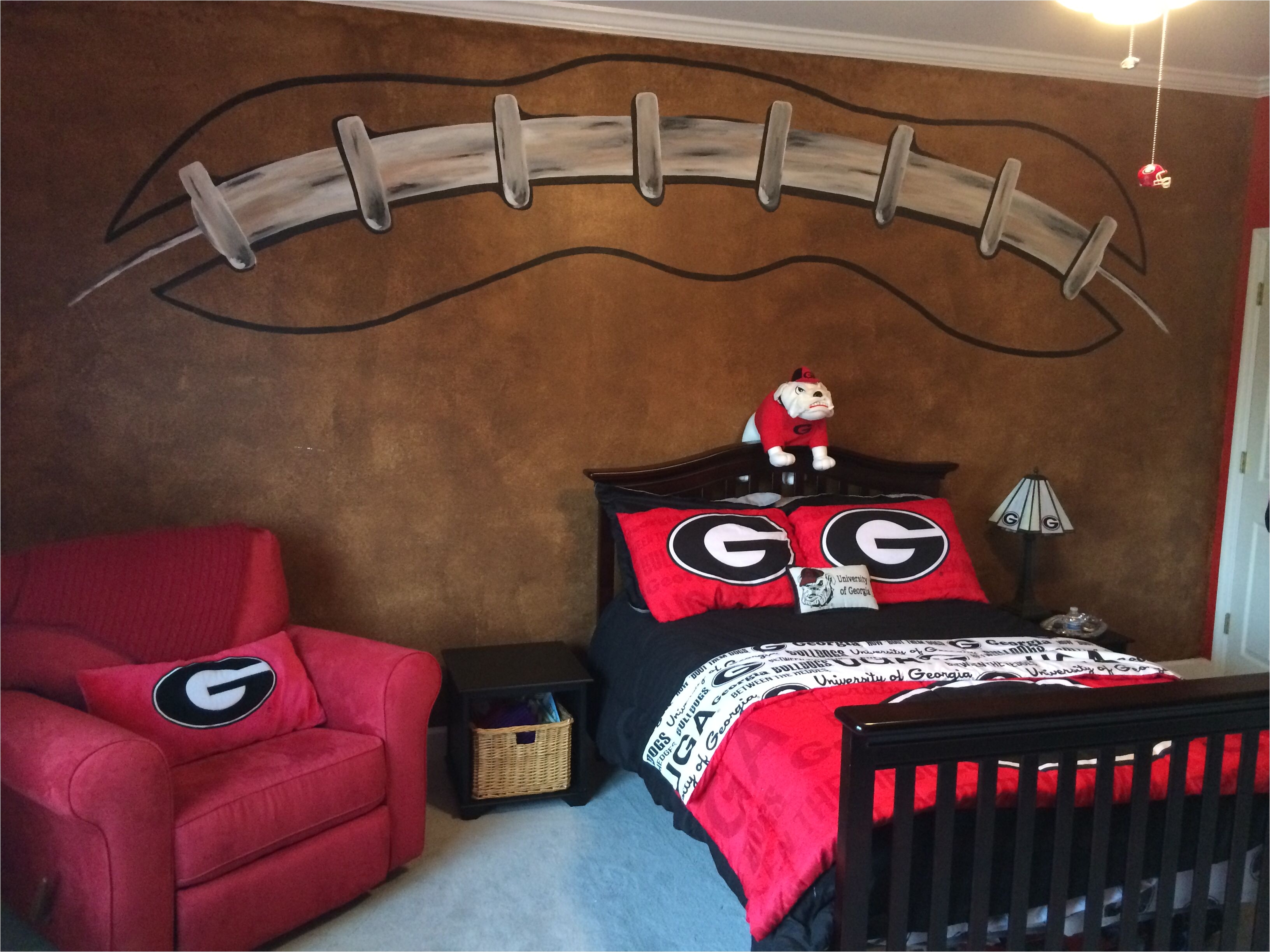 football wall georgia bulldogs room