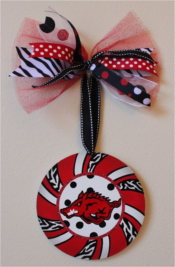 razorback christmas ornament by lane mckinley