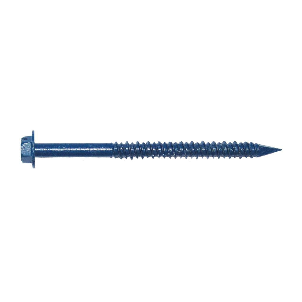 Recessed Concrete Floor Anchors Kwiktap 1 4 In X 4 In Hex Head Concrete Screws 100 Per Pack