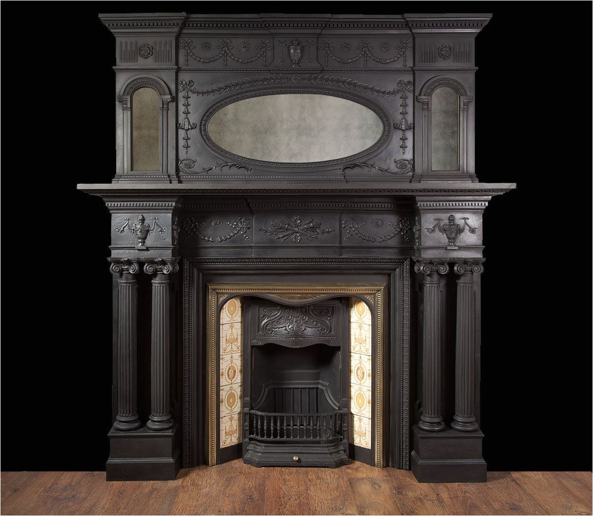 Refurbish Cast Iron Fireplaces Antique Cast Iron Fireplace Ci138 From Ryan Smith Ltd