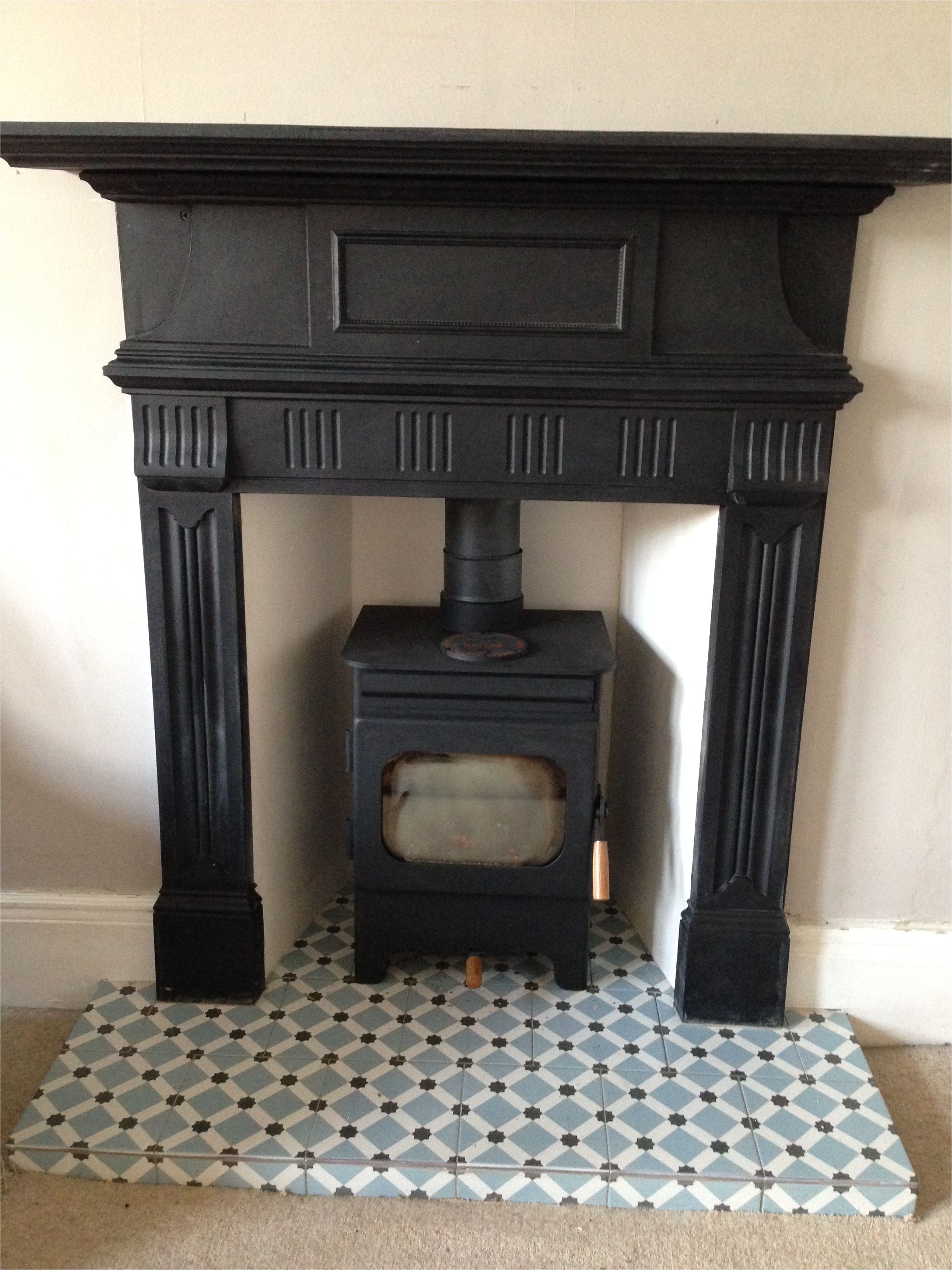 Refurbished Victorian Fireplaces Debdale Wood Burning Fire Reclaimed Cast Iron Surround Fired Earth