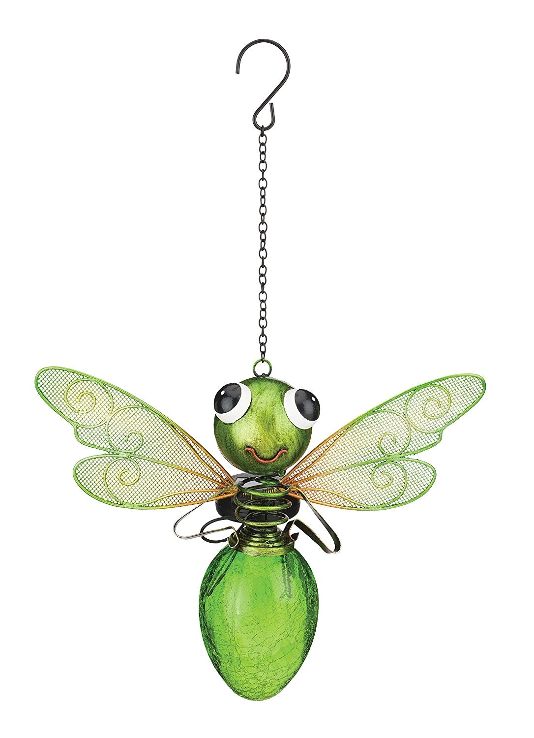 Regal Art and Gift Garden Decor Regal Art Gift solar Dragonfly Lantern Green Regal Art Gift